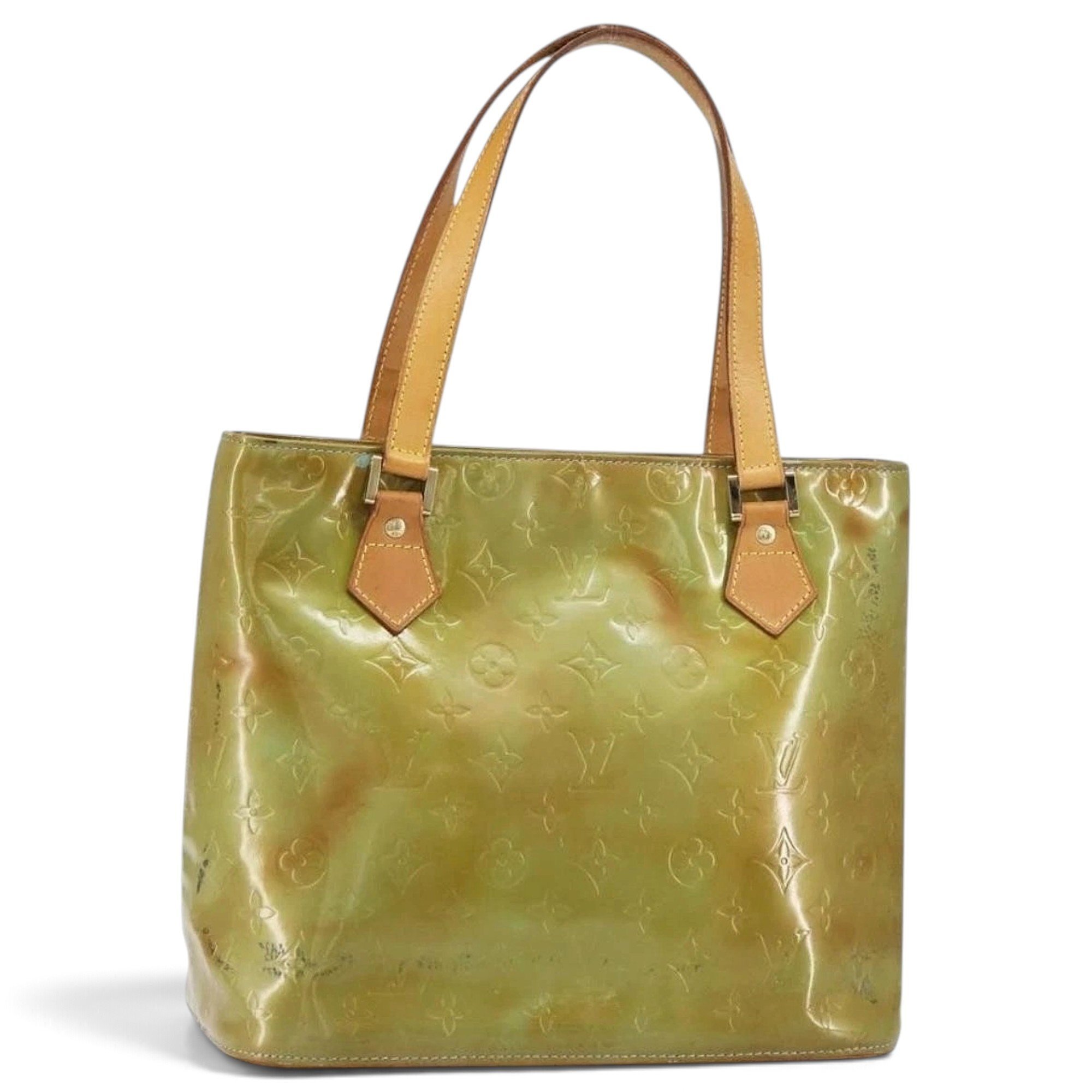 Patent leather handbag
