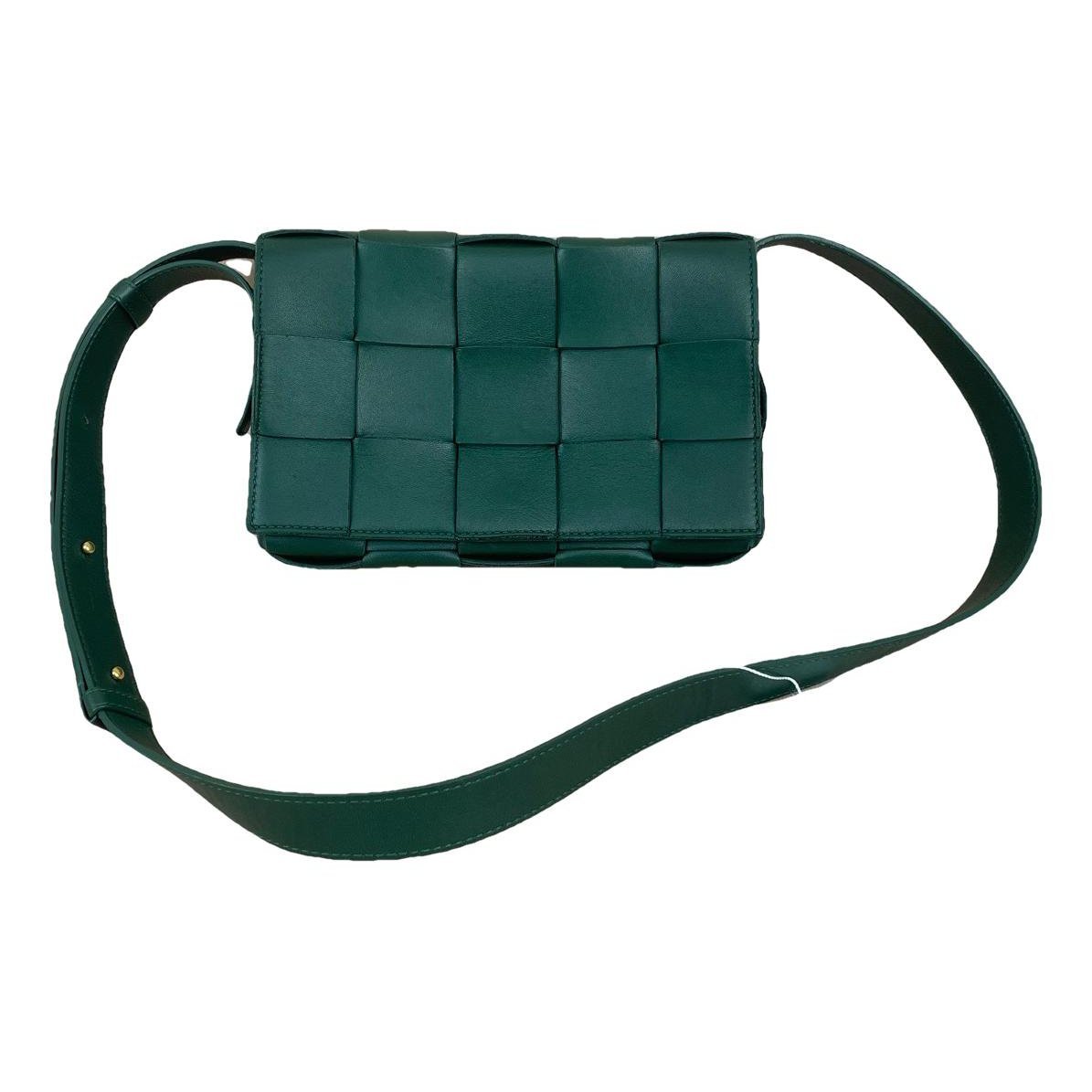 Cassette leather handbag