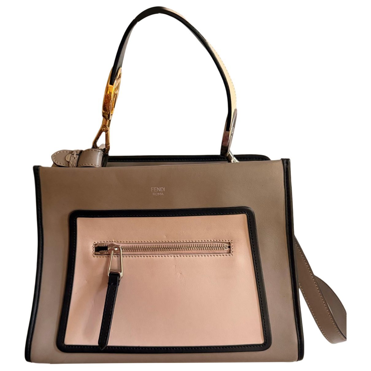 Fendi Peekaboo leather handbag