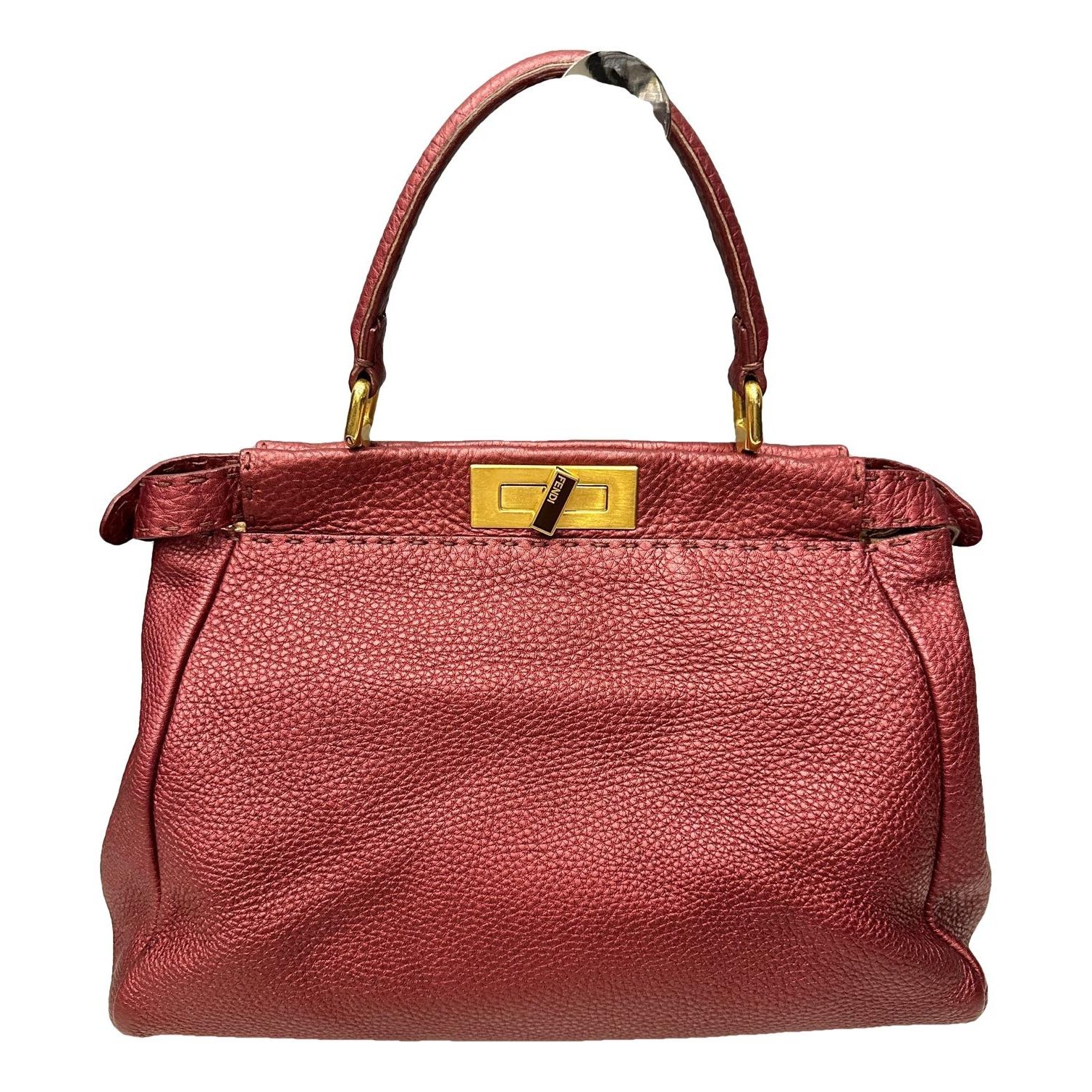 Peekaboo leather handbag