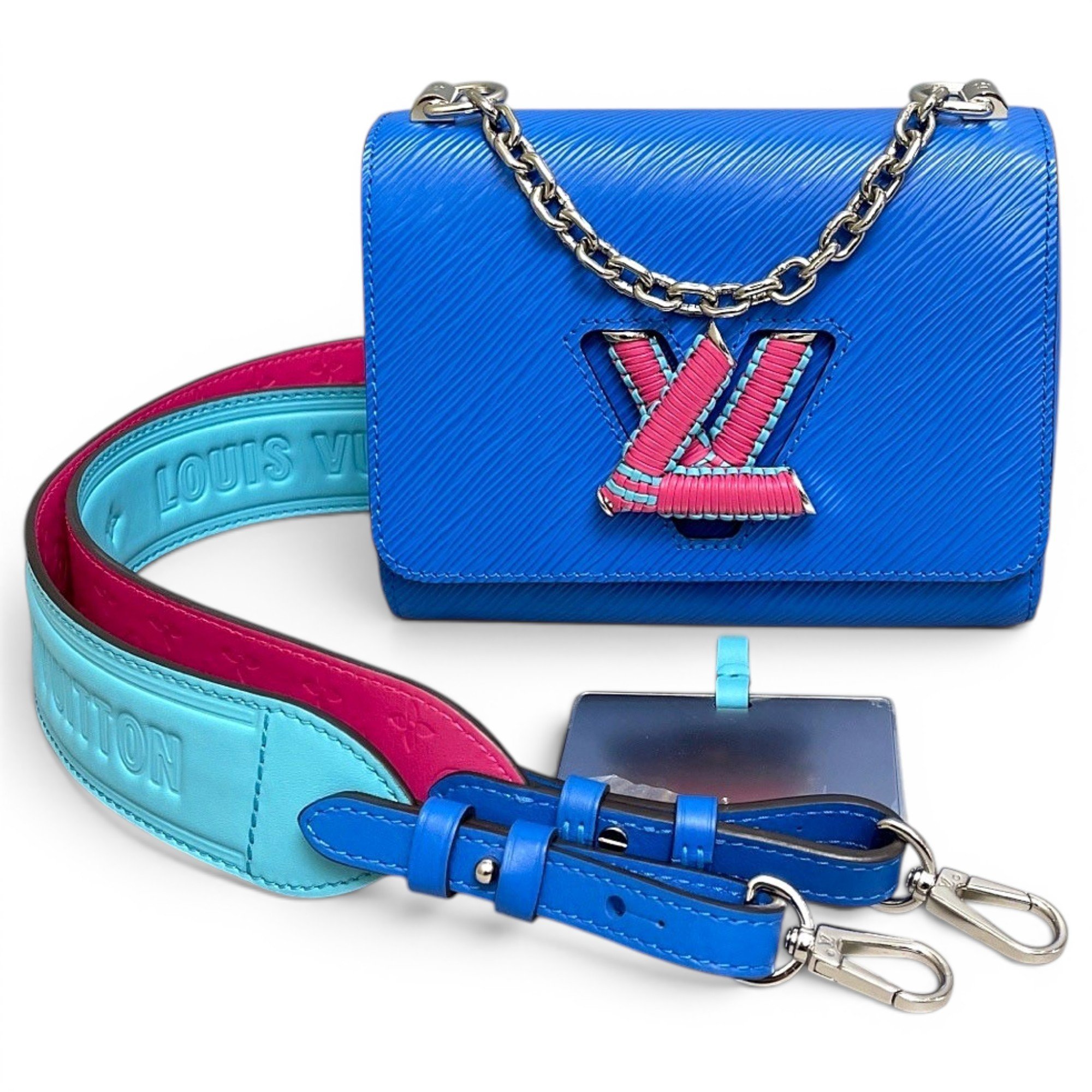 Twist leather handbag