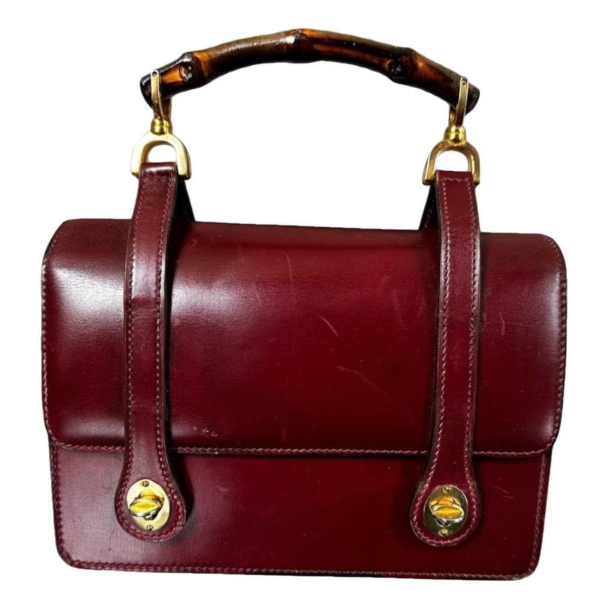 Vintage Bamboo leather handbag