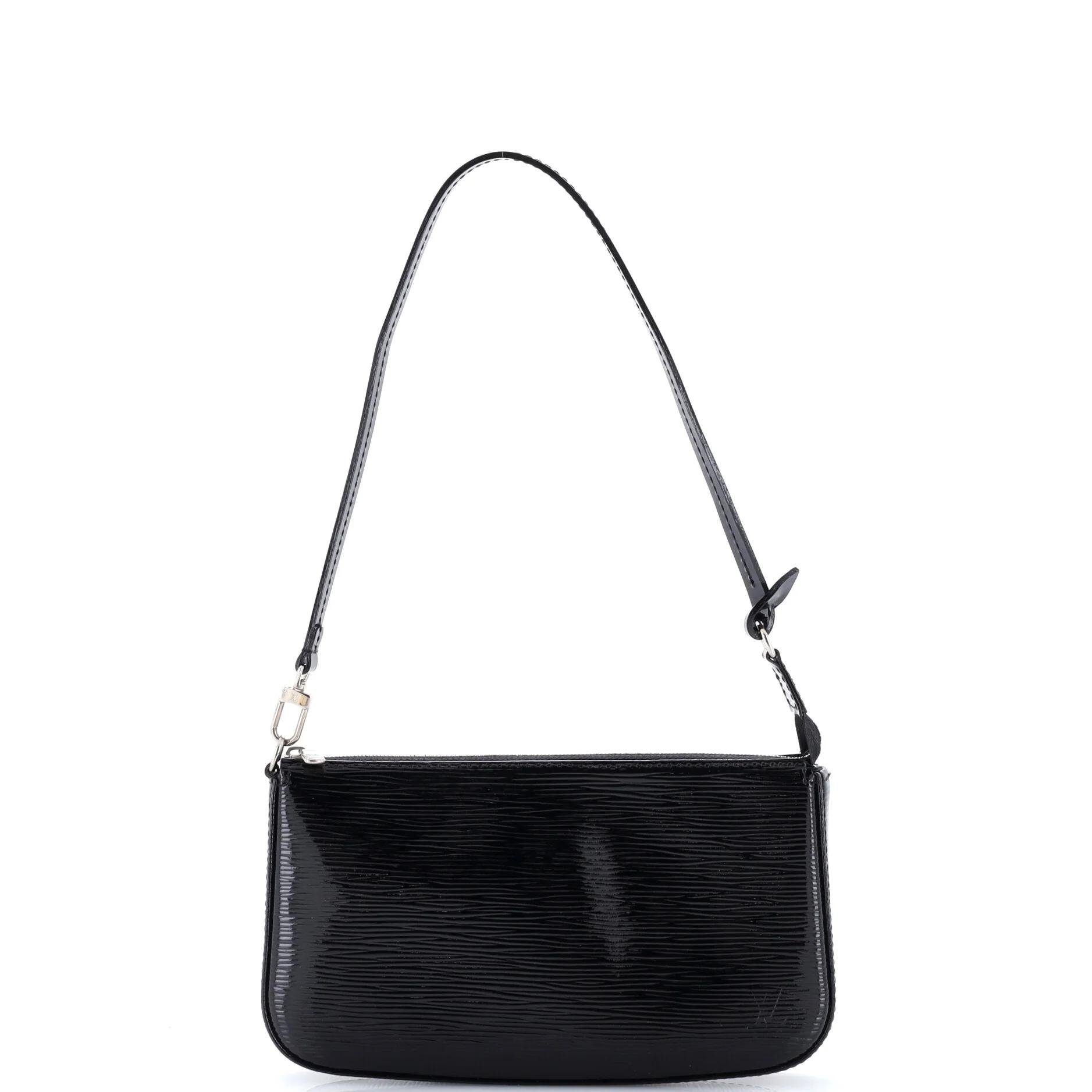 Patent leather clutch bag
