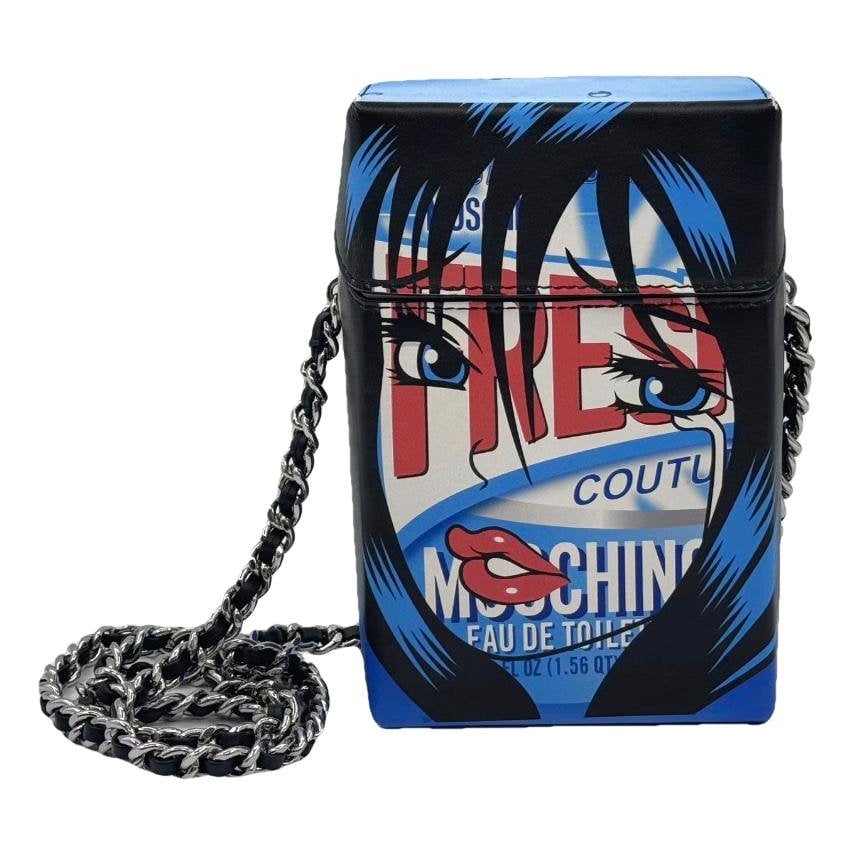 Biker leather crossbody bag