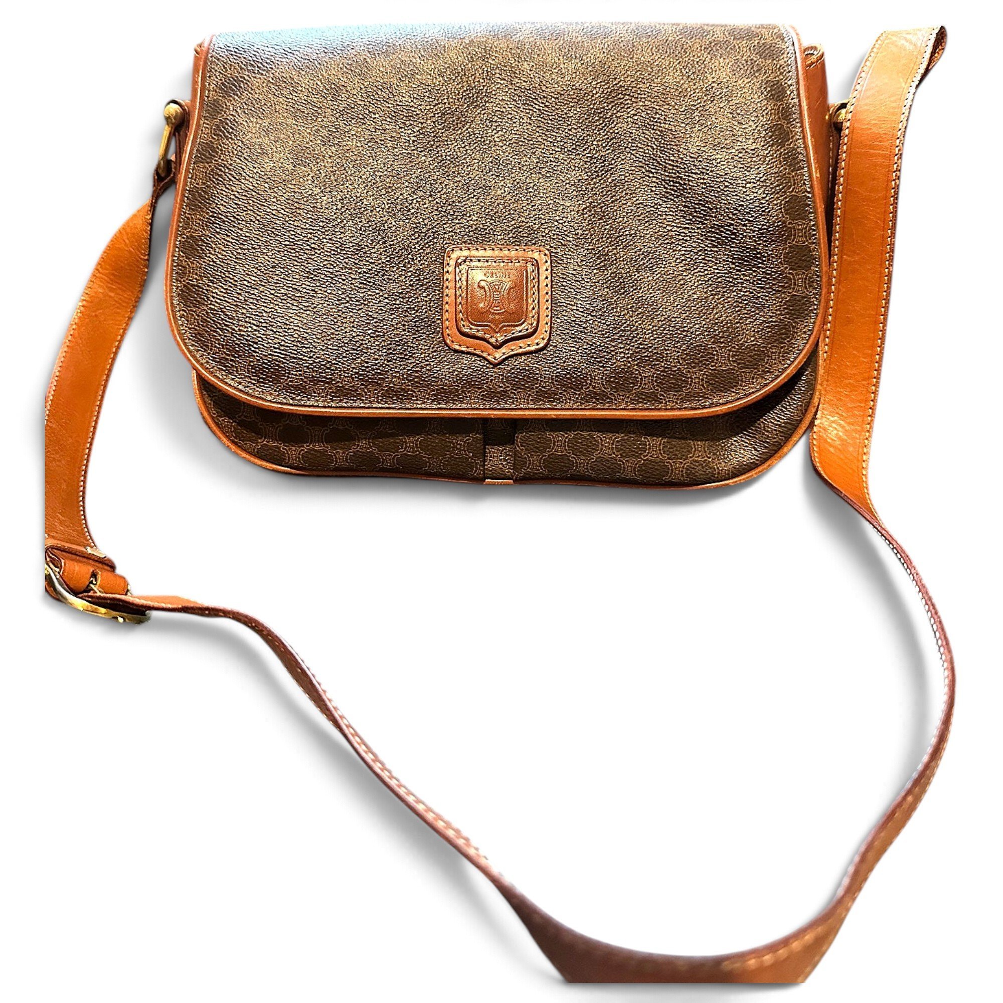 Trotteur leather crossbody bag