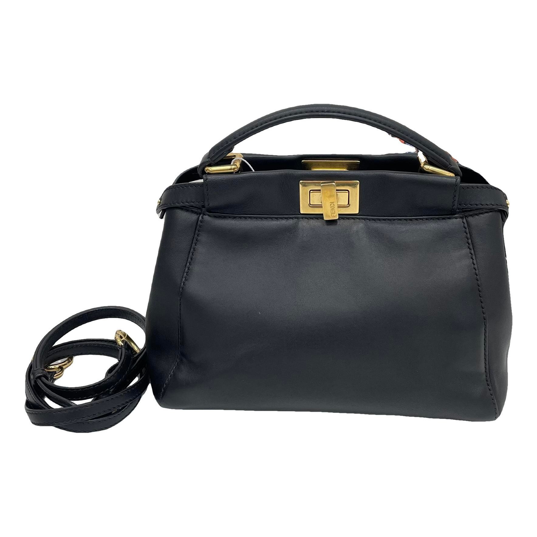 Peekaboo leather handbag