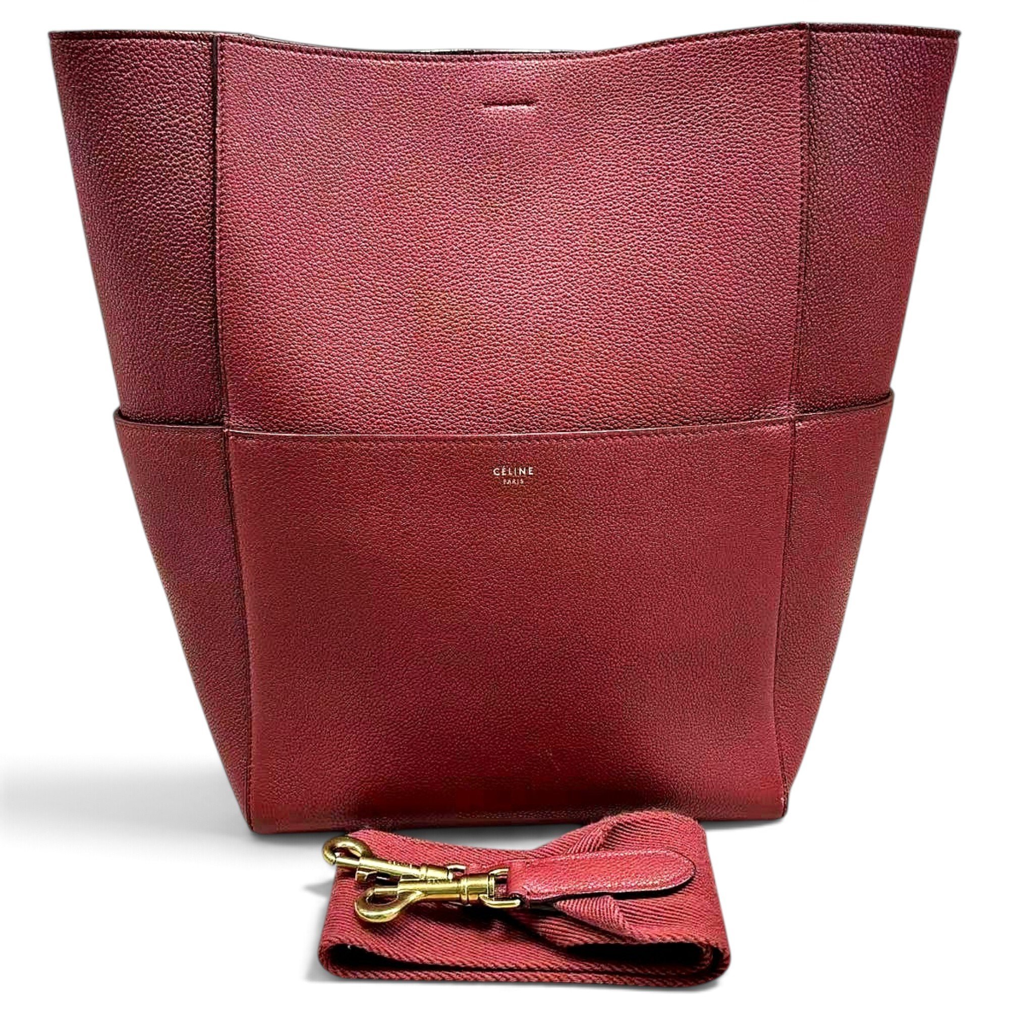 Seau Sangle leather handbag