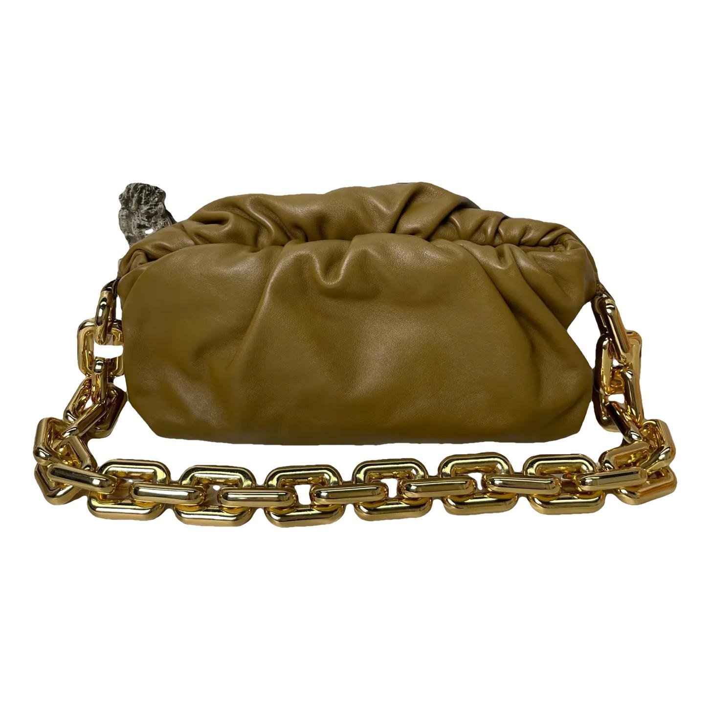 Chain Pouch leather handbag