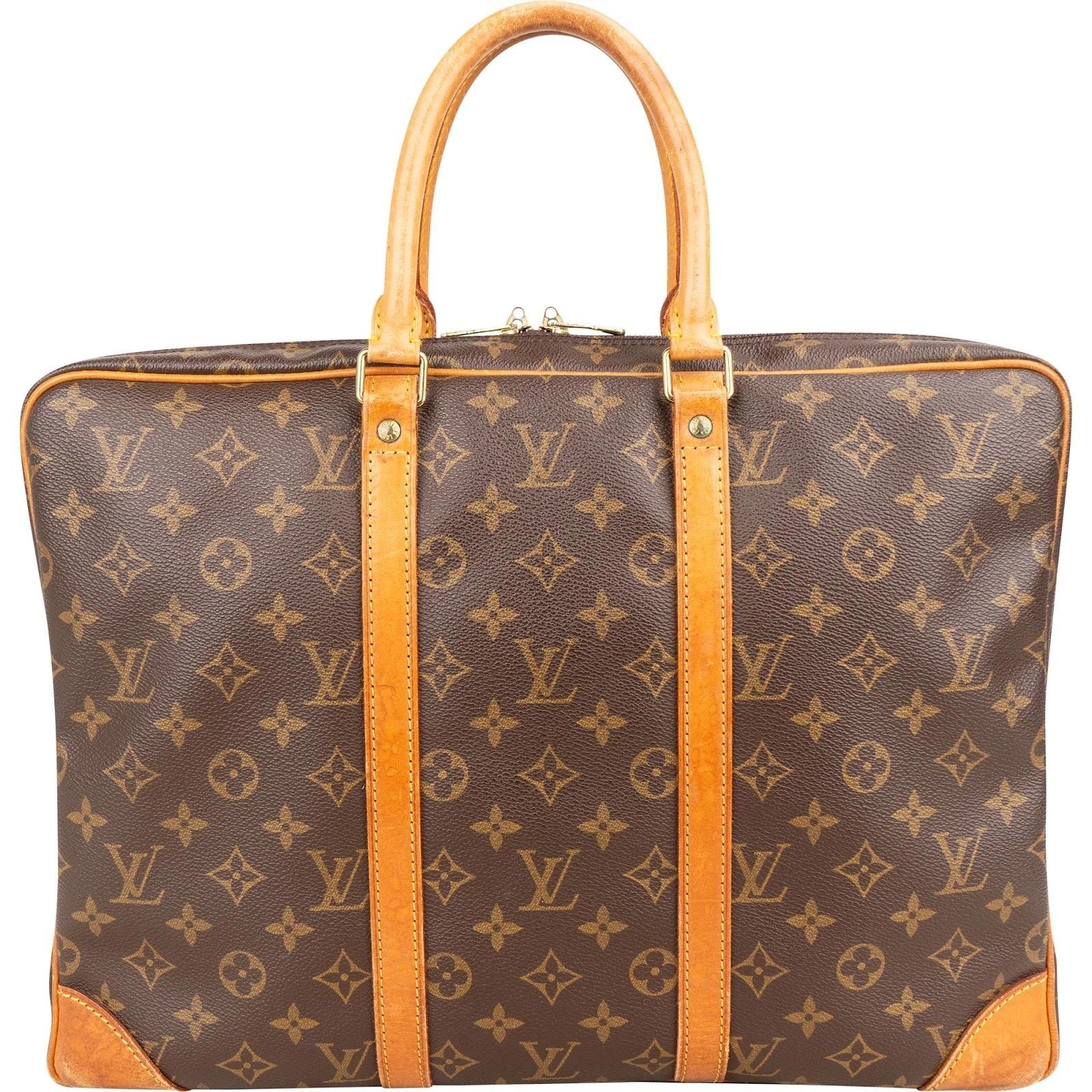 Porte Documents Voyage leather handbag