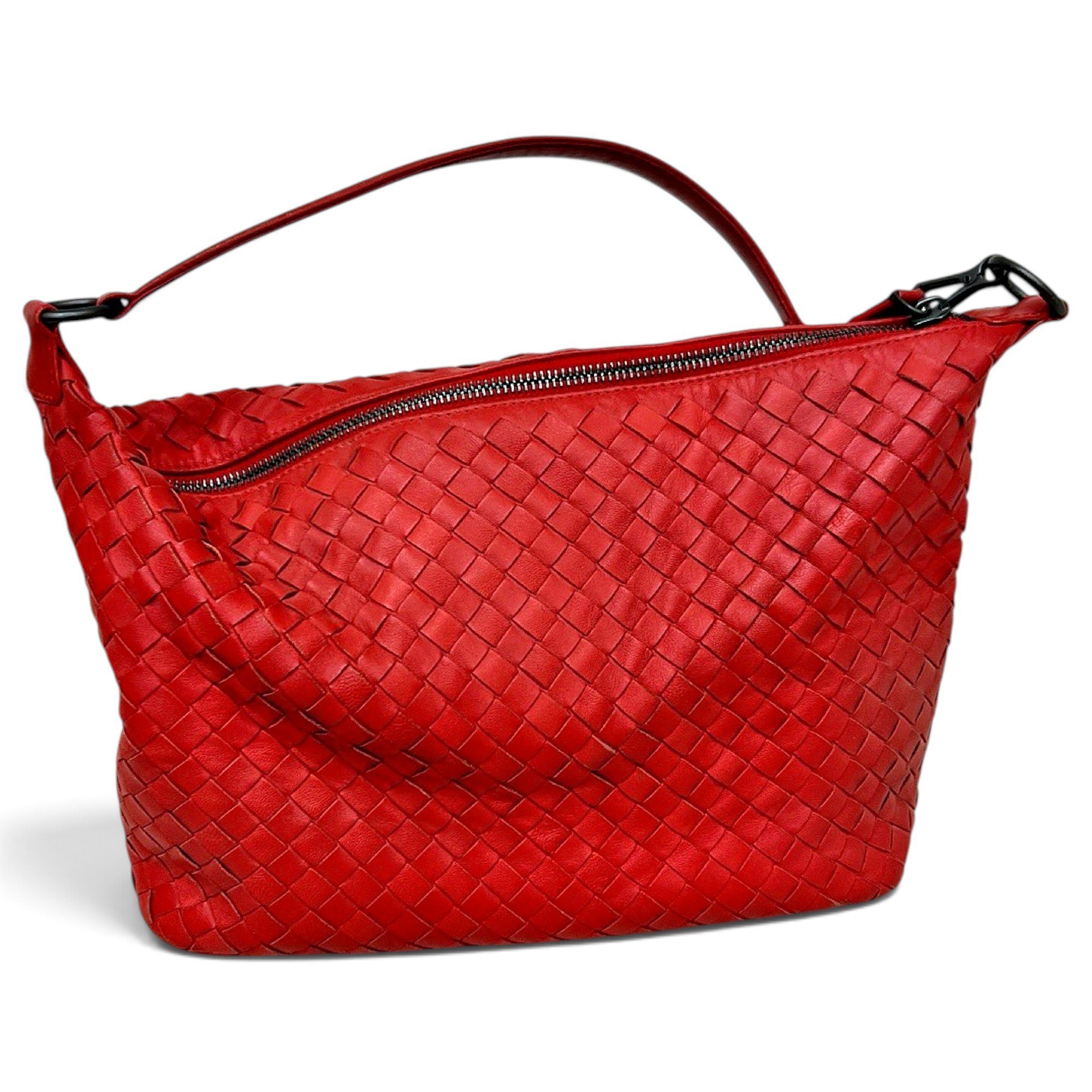Loop leather handbag