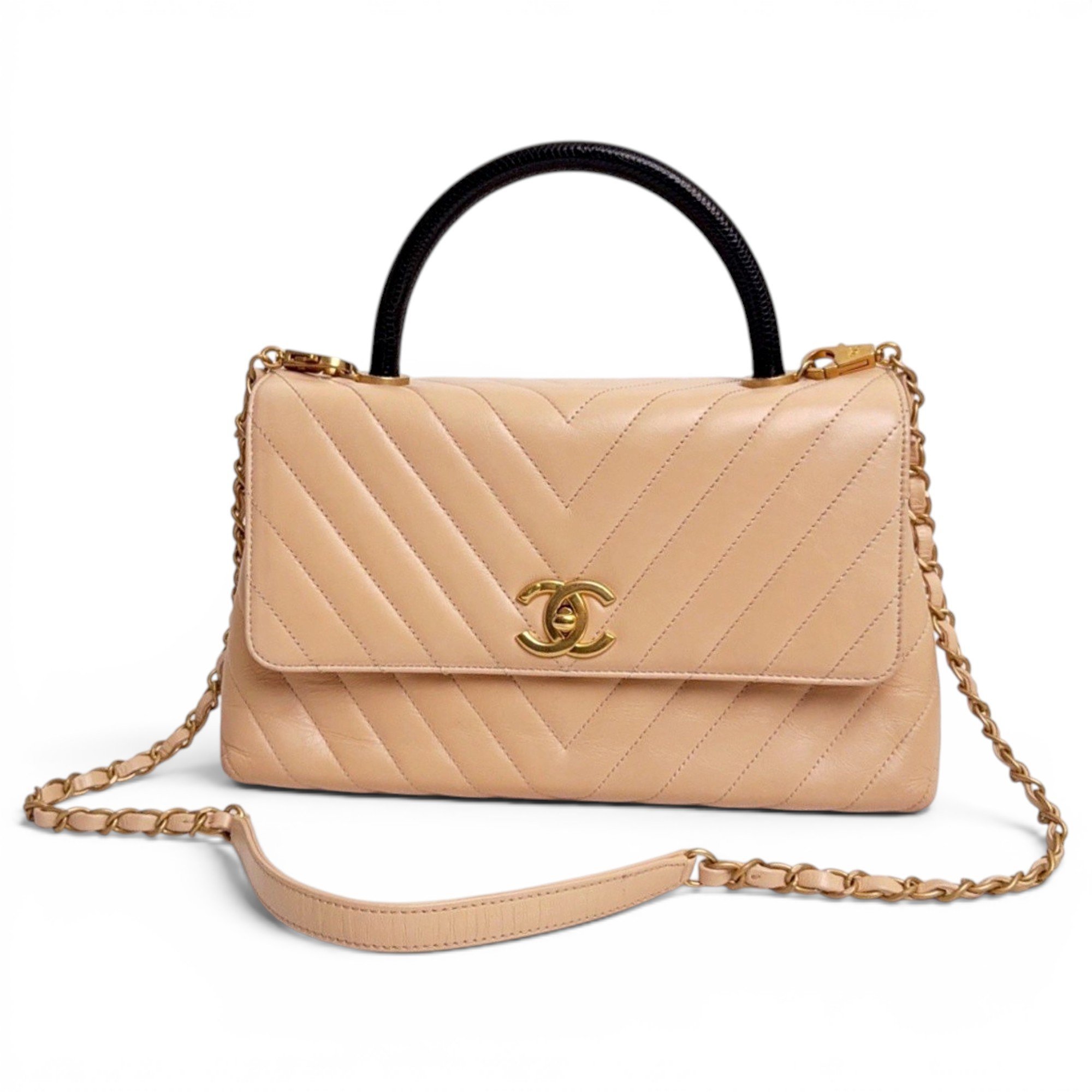 Coco Handle leather handbag