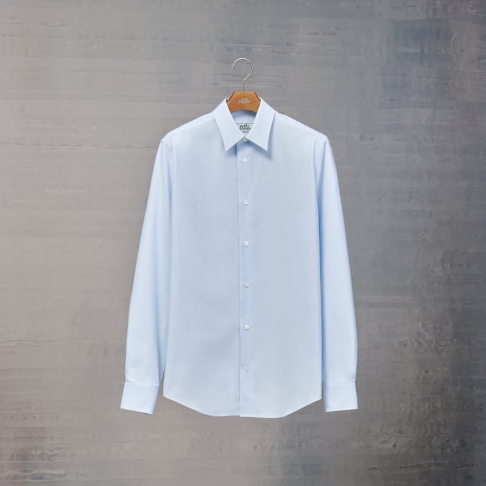 Bleu Pâle "Faux Unis" Fitted Shirt