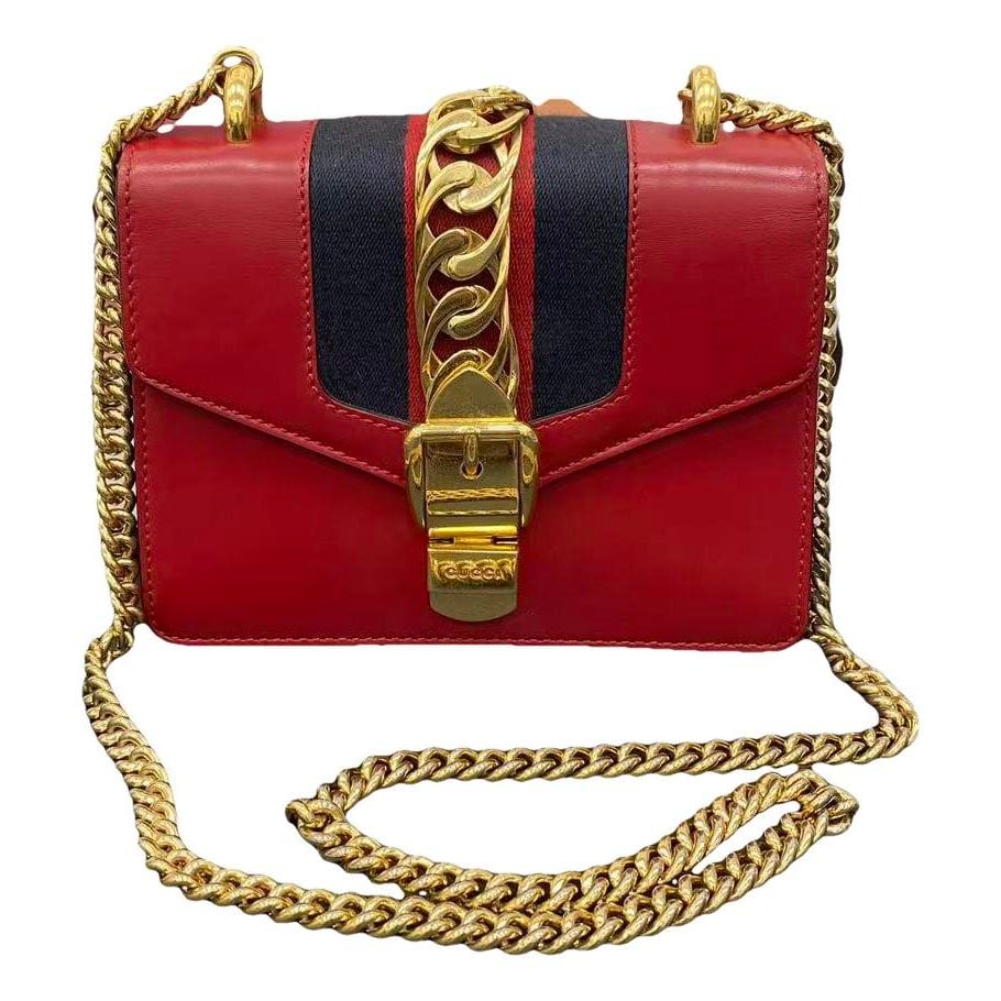 Sylvie Flap Chain leather crossbody bag