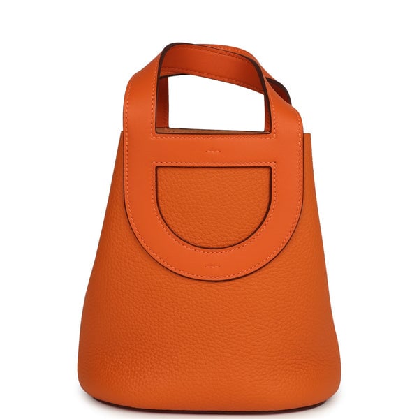Hermes Hermes In-The-Loop 18 Orange Clemence and Swift Palladium Hardware