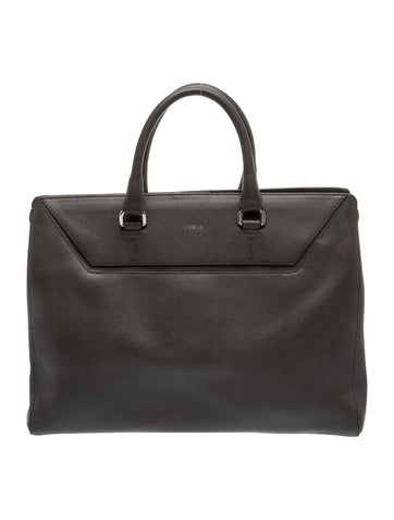Leather Top Handle Bag