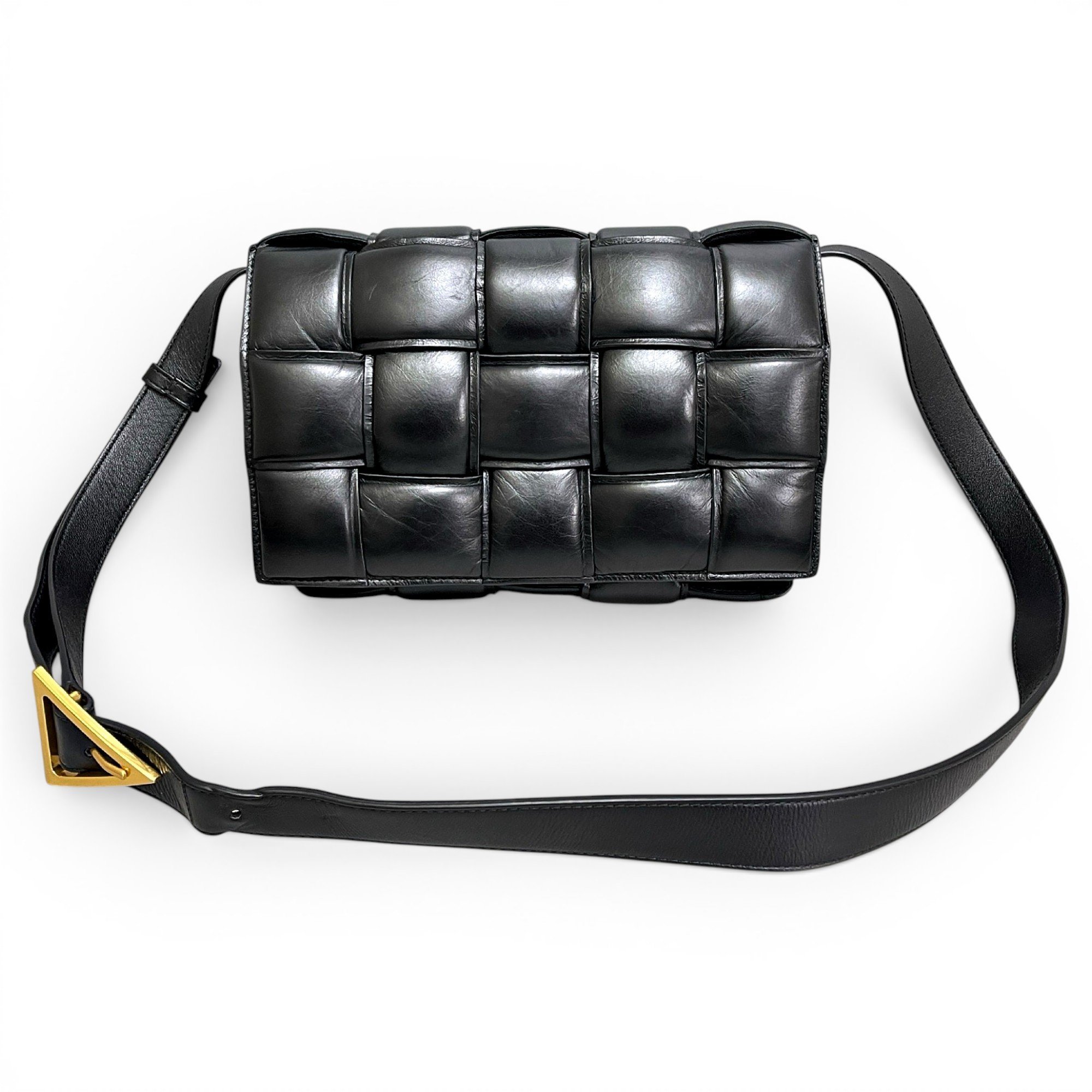 Cassette Padded leather handbag