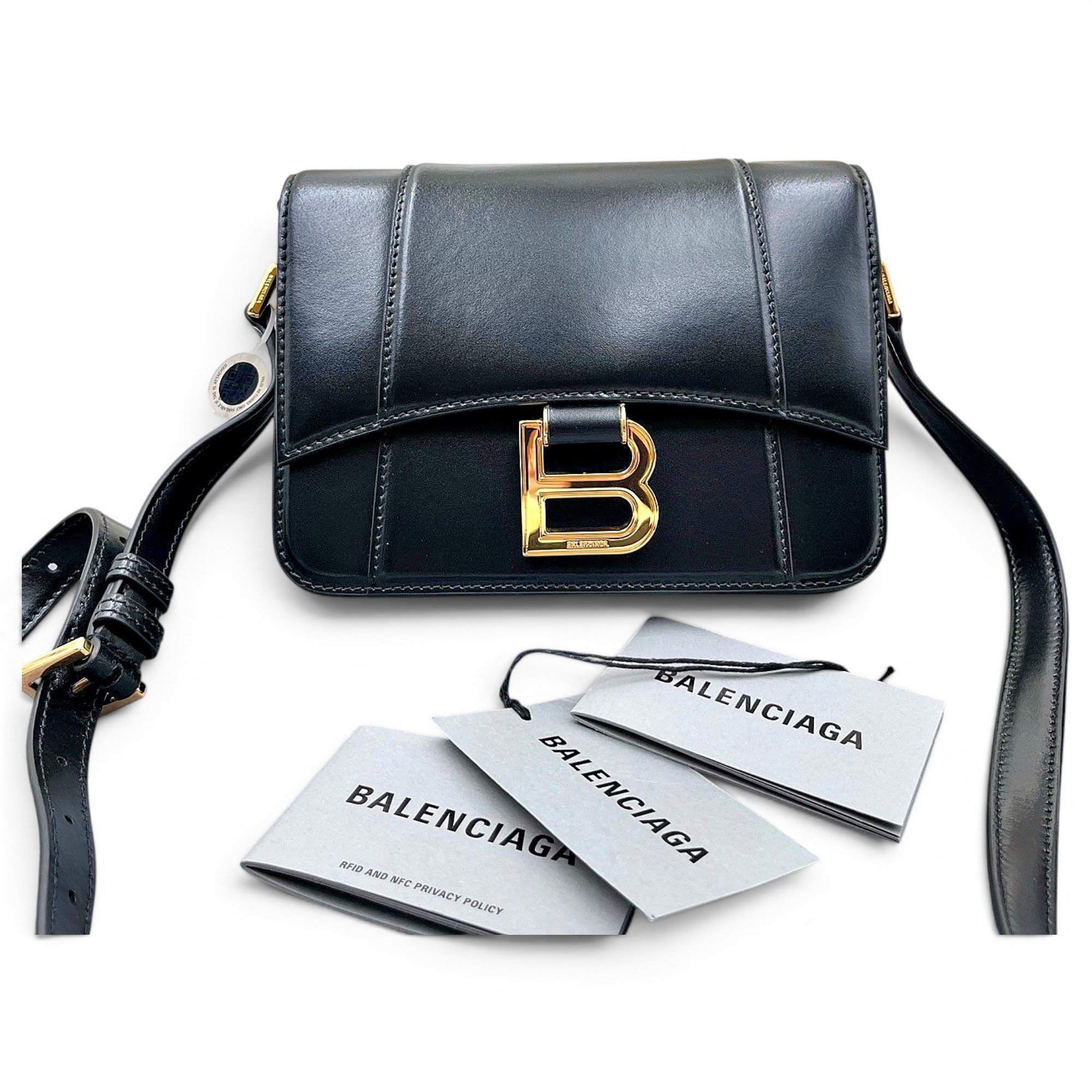 Balenciaga Hourglass leather crossbody bag