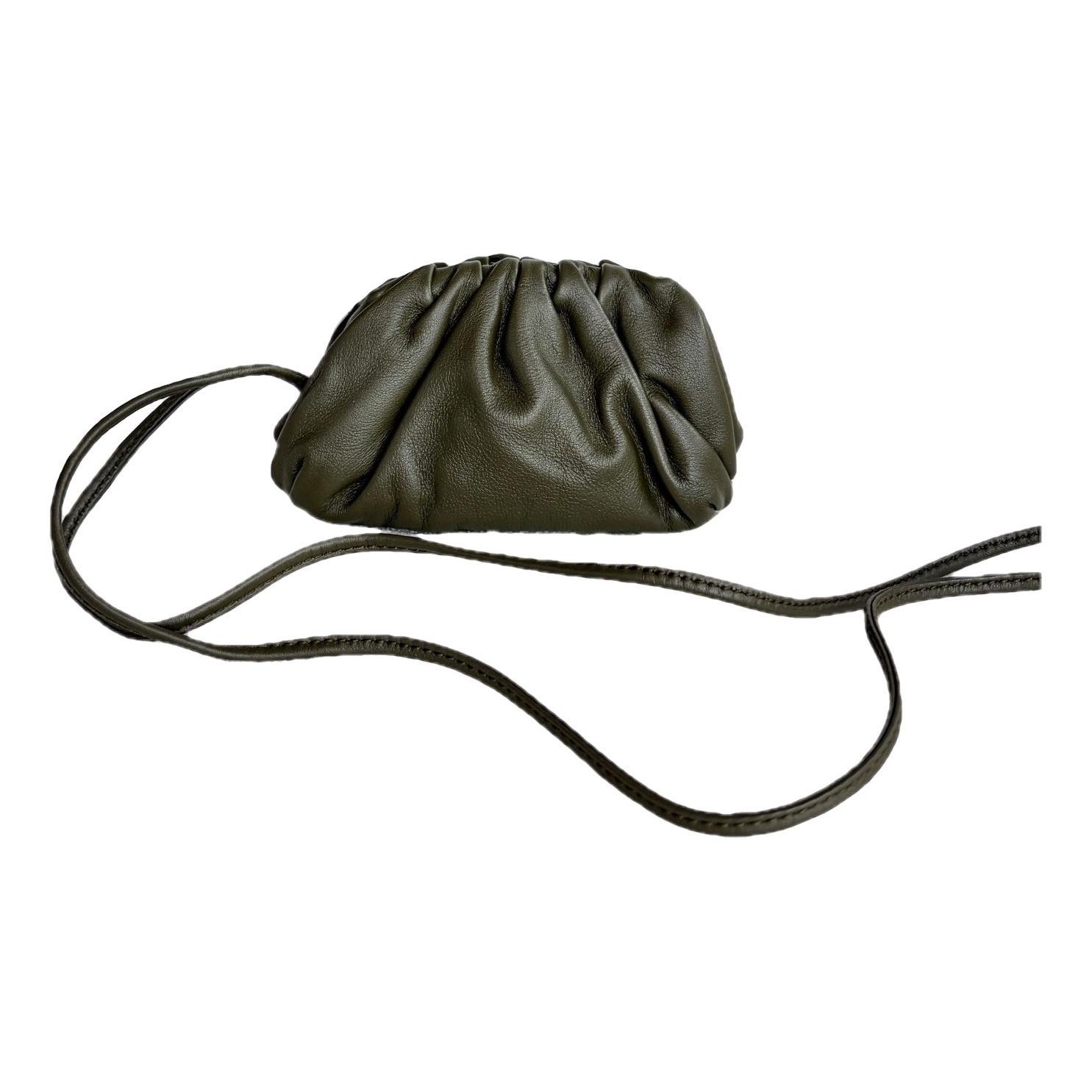 Pouch leather handbag