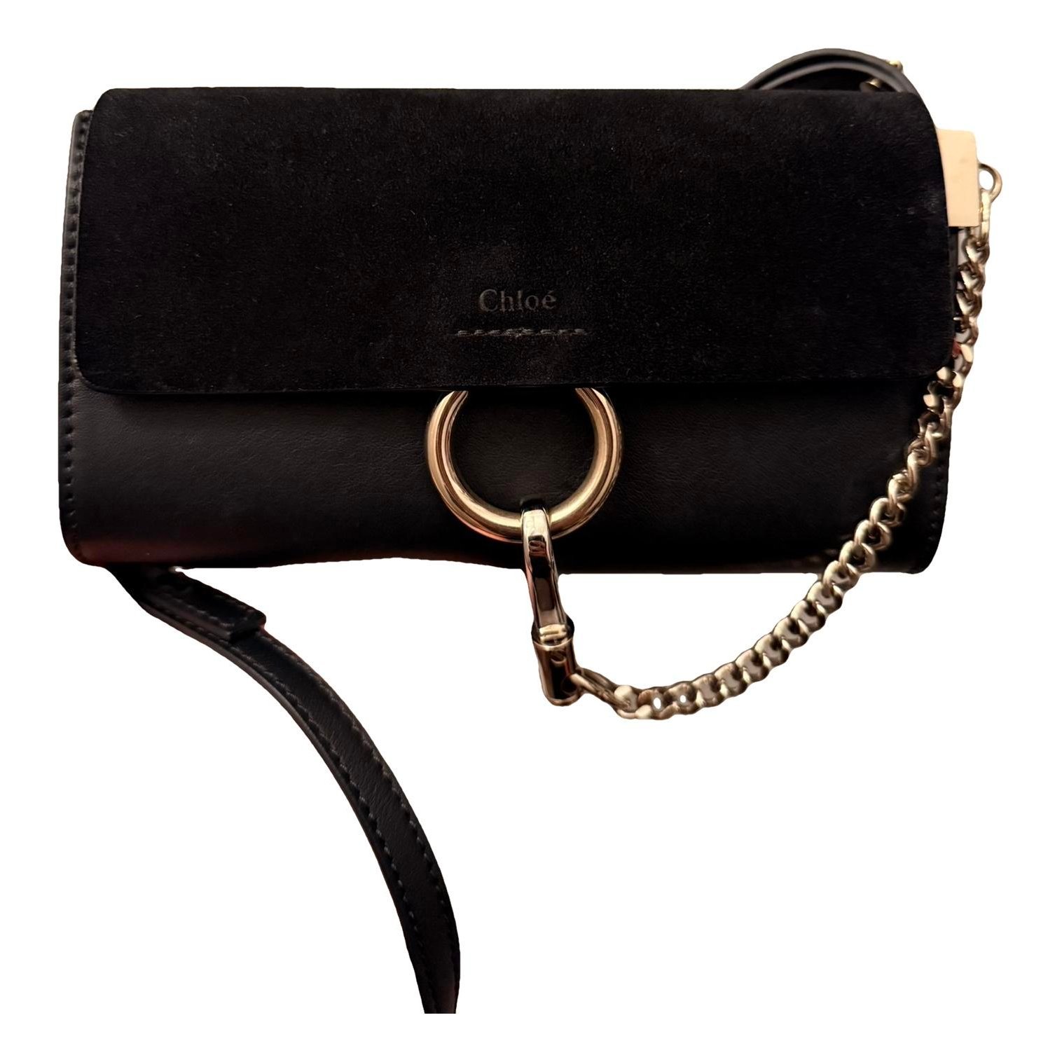 Leather clutch bag