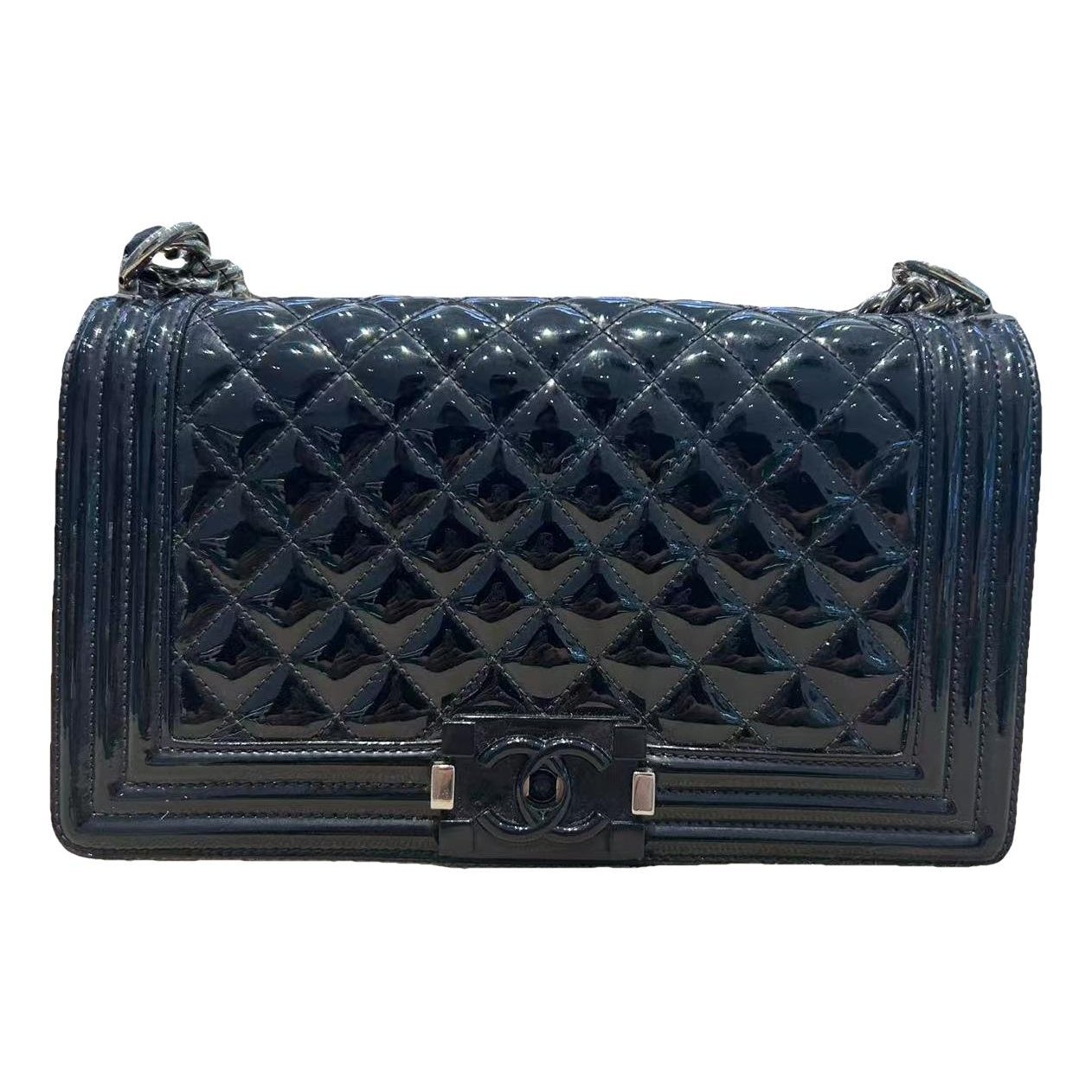 Boy patent leather crossbody bag