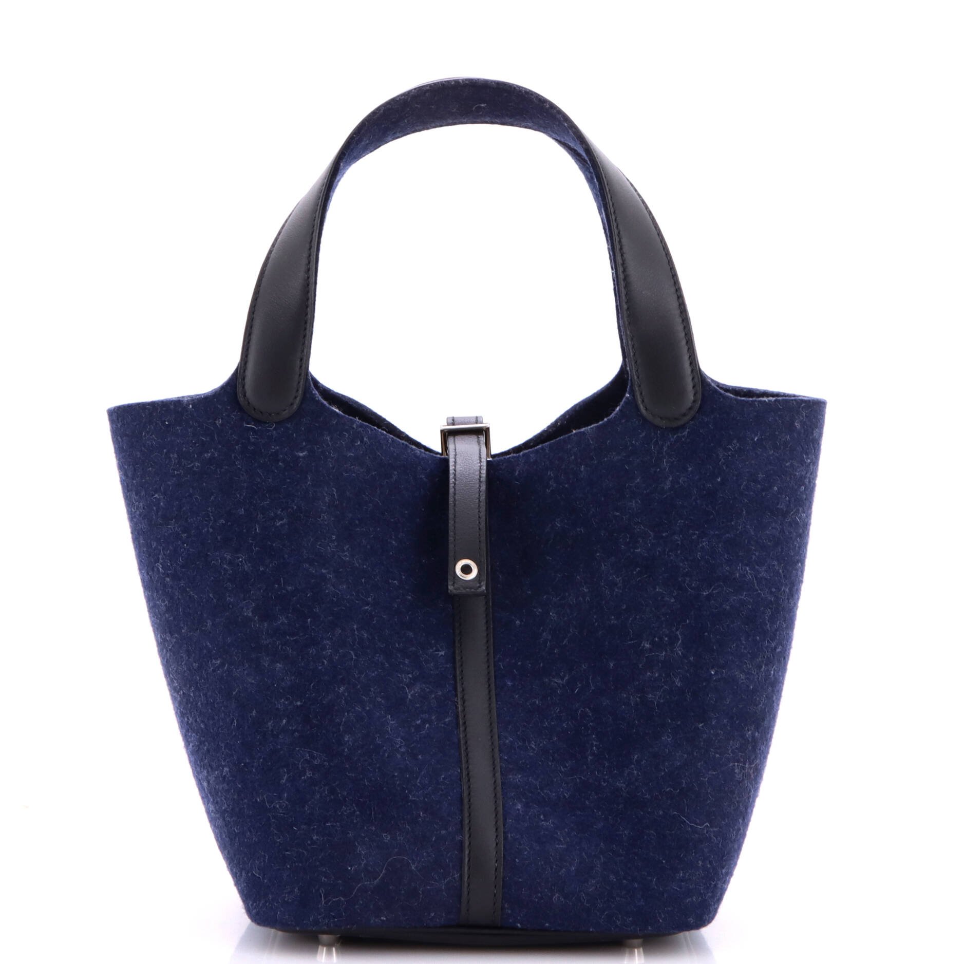 Picotin Lock Bag Felt with Leather MM