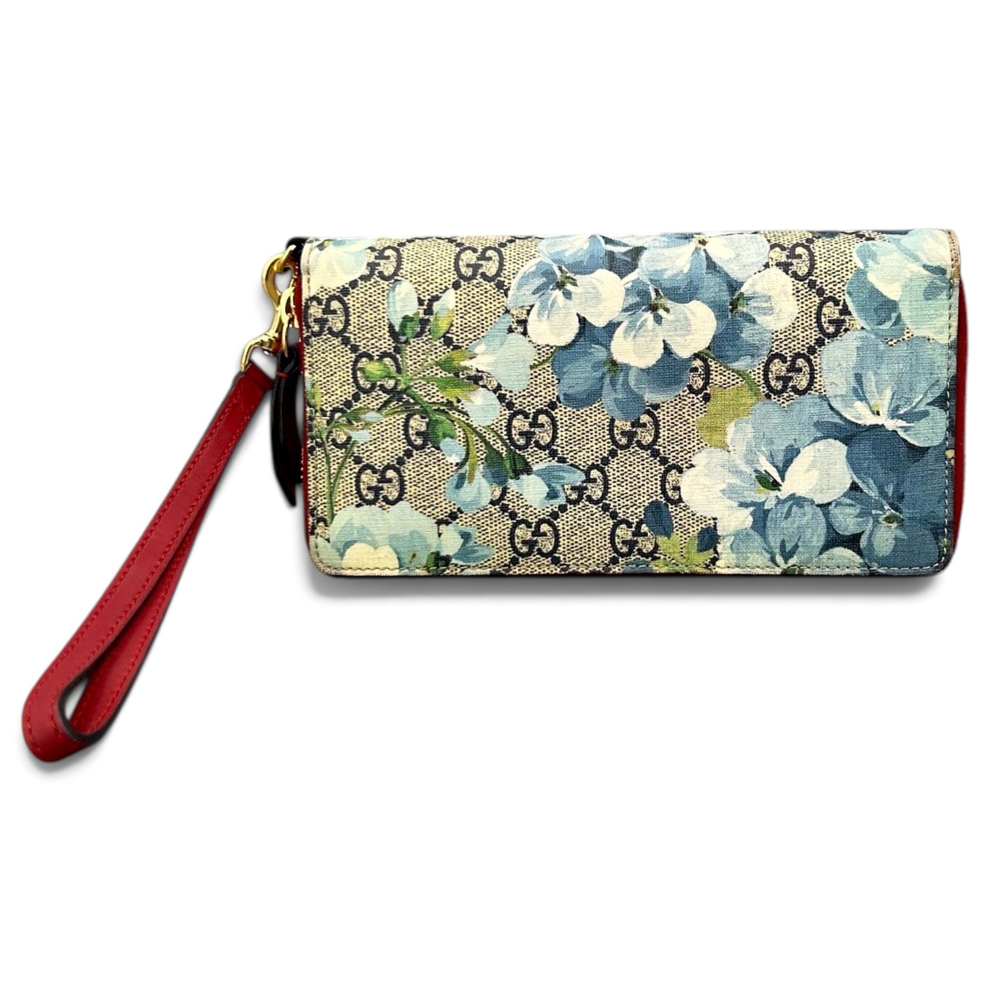 Leather clutch bag