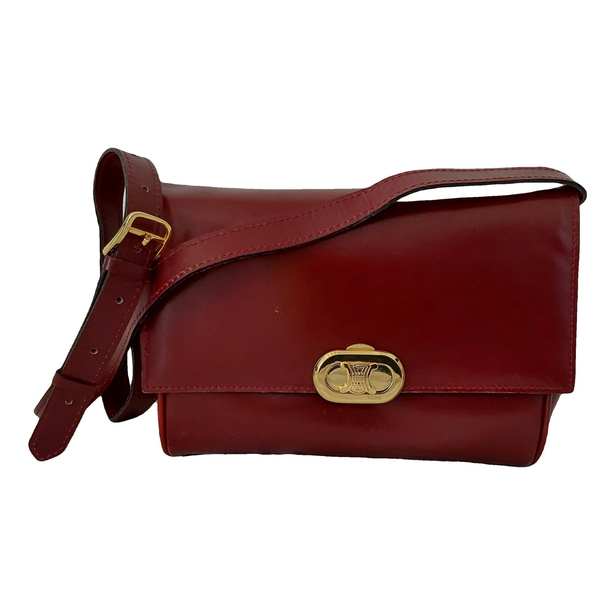 Triomphe leather crossbody bag