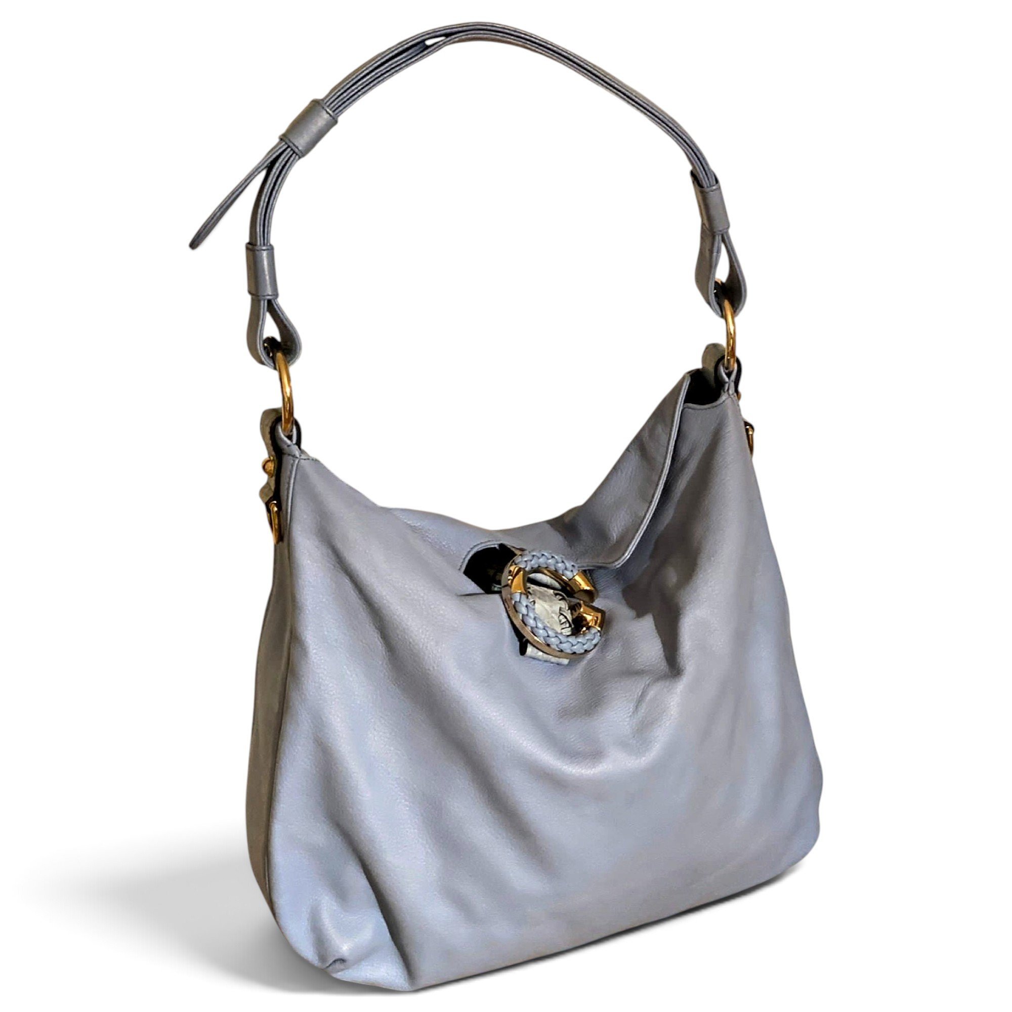Hobo leather handbag