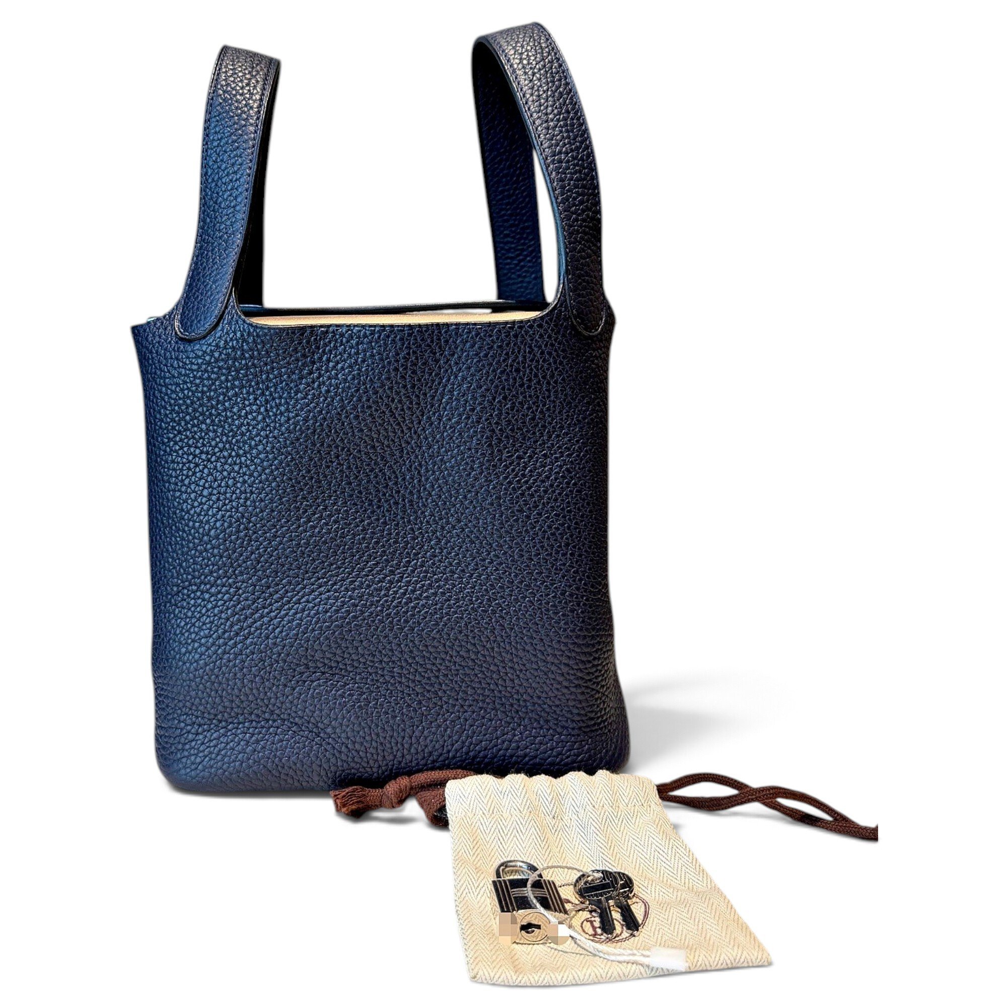 Picotin leather handbag