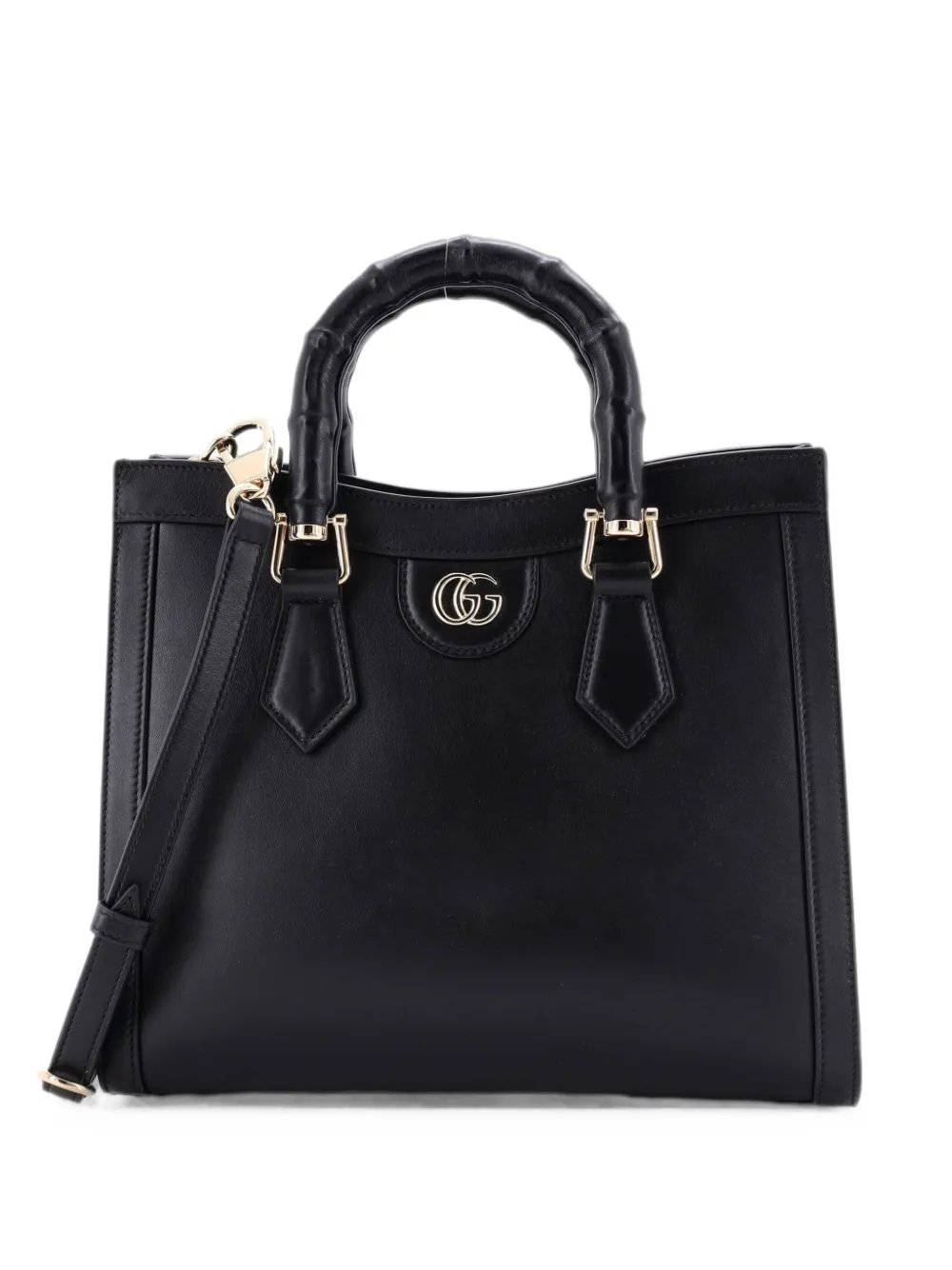 Diana NM Bamboo Handle Leather Small tote bag