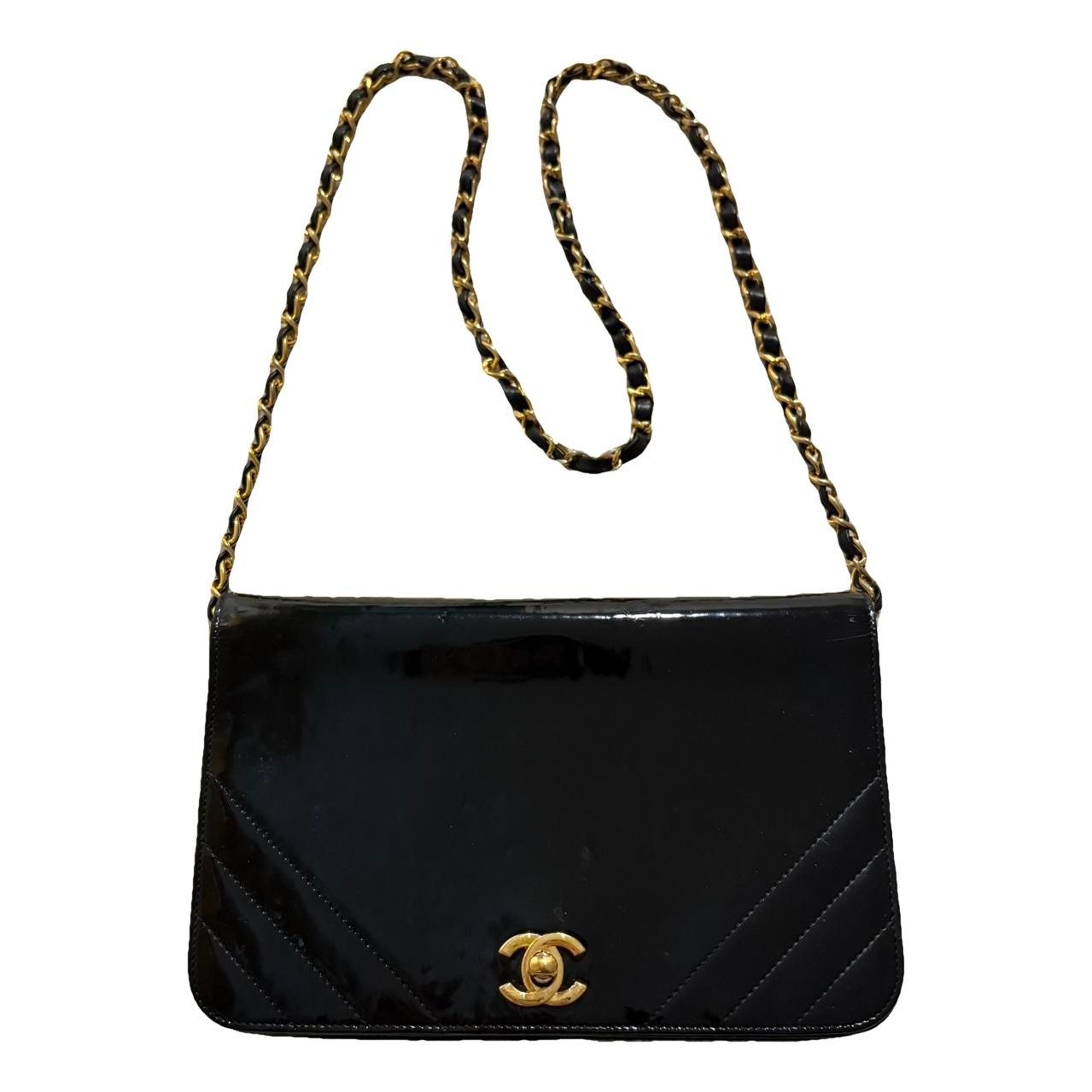 Patent leather crossbody bag