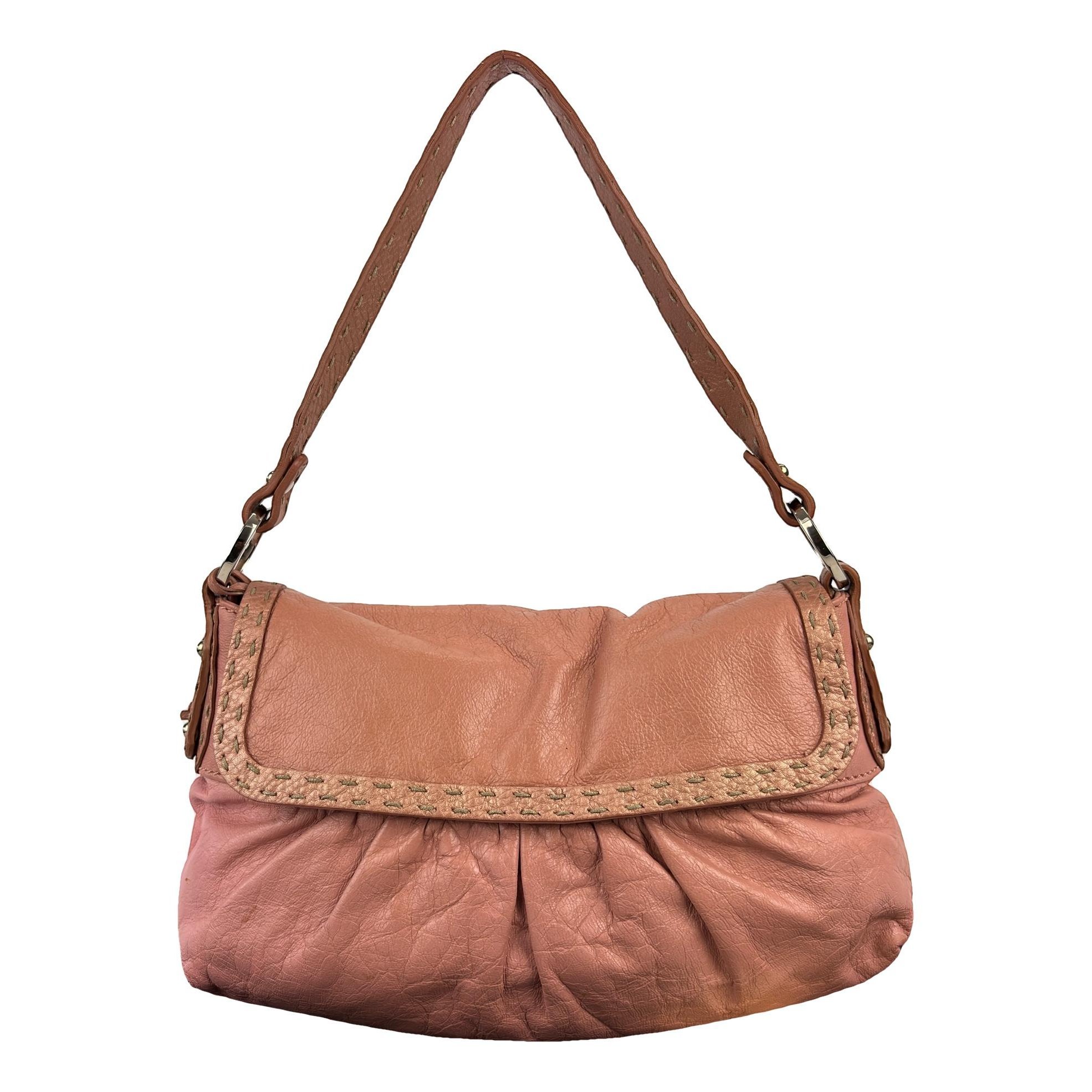 Baguette leather handbag