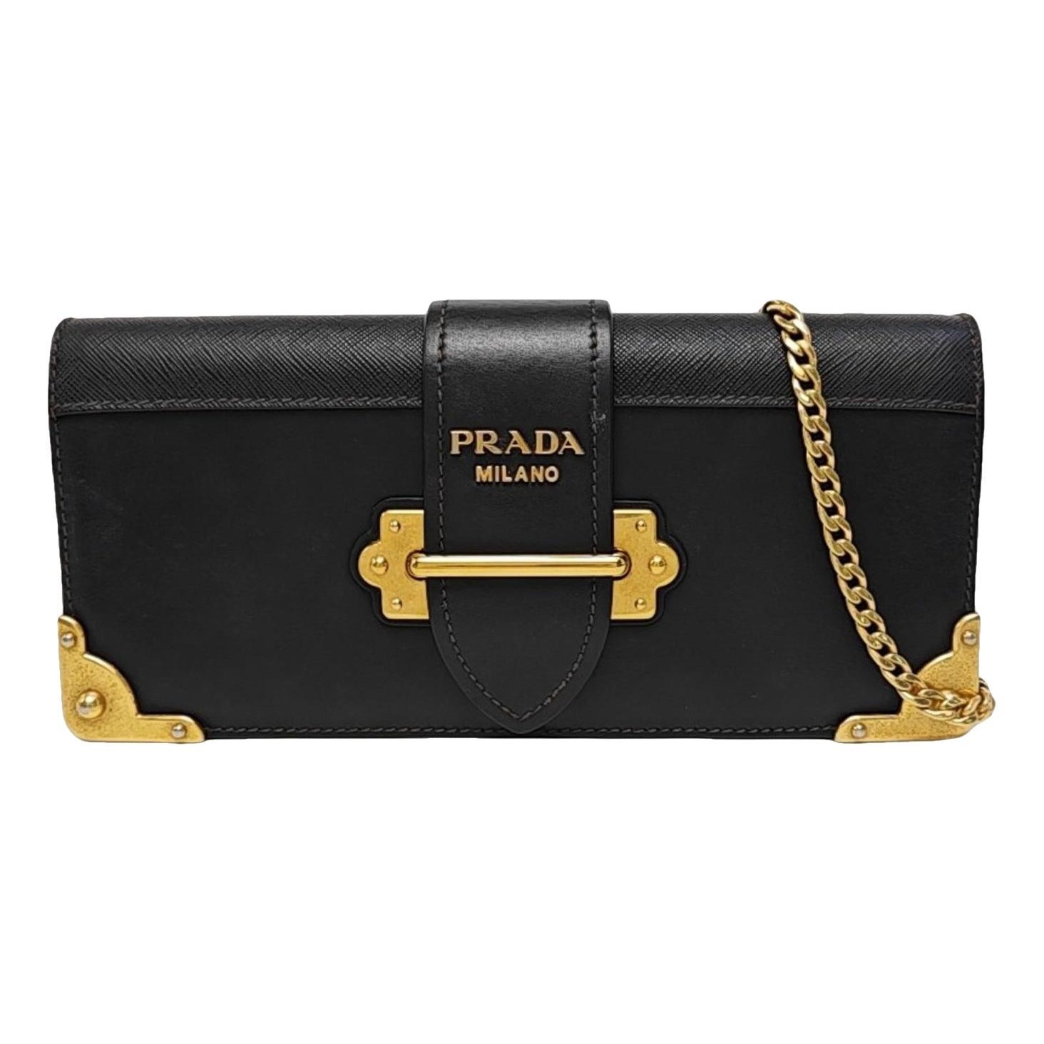 Cahier leather handbag