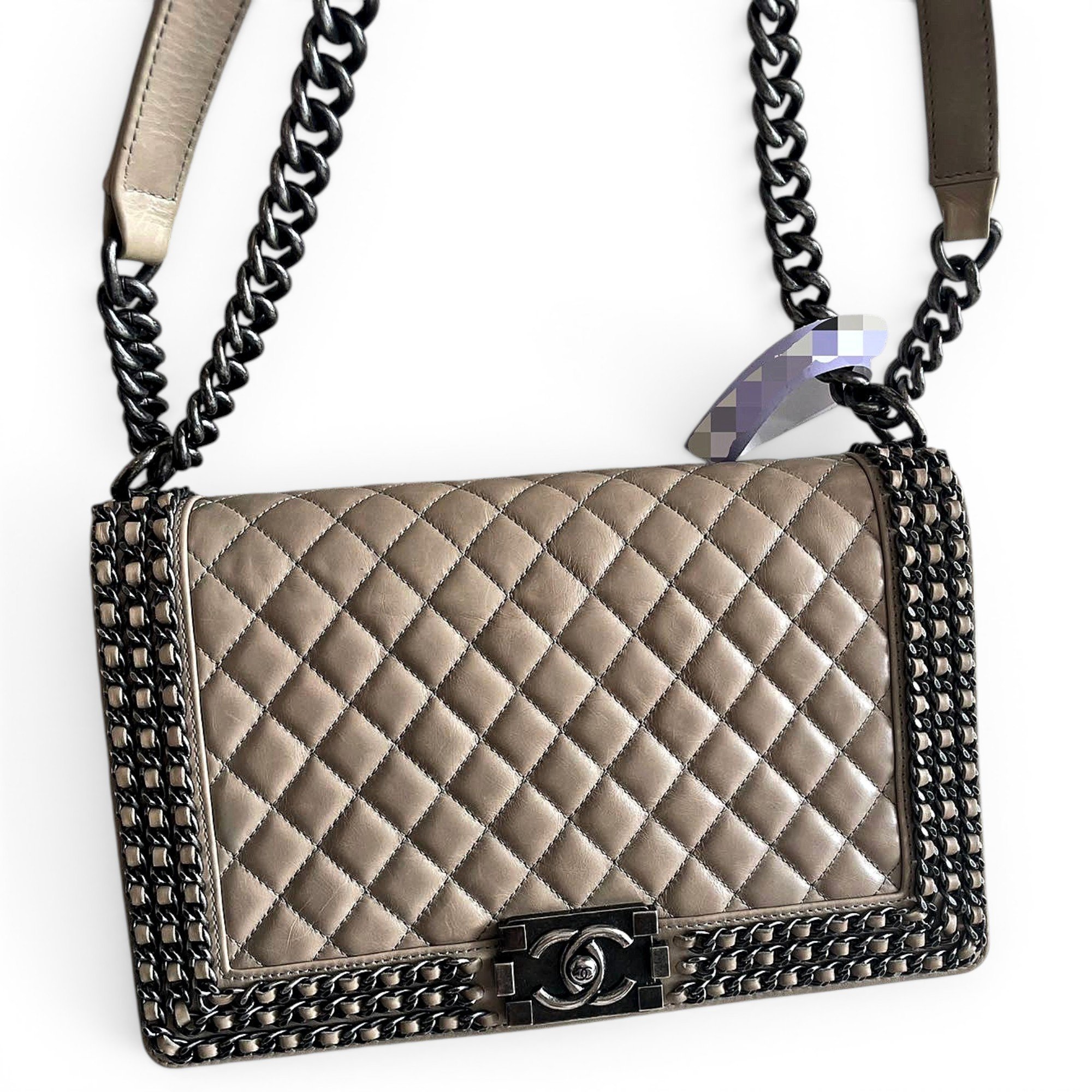 Boy leather crossbody bag