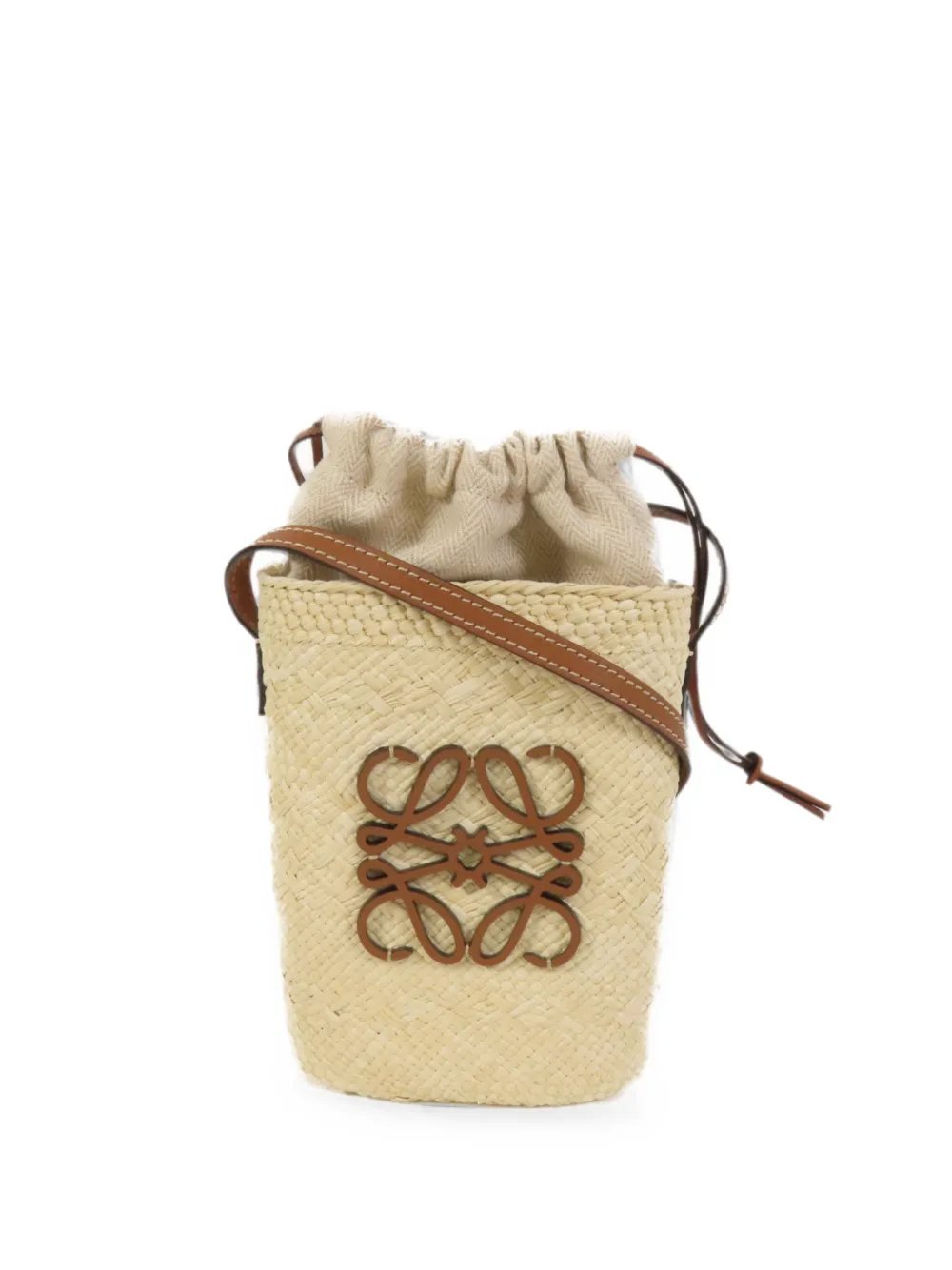 Iraca Palm Anagram shoulder bag