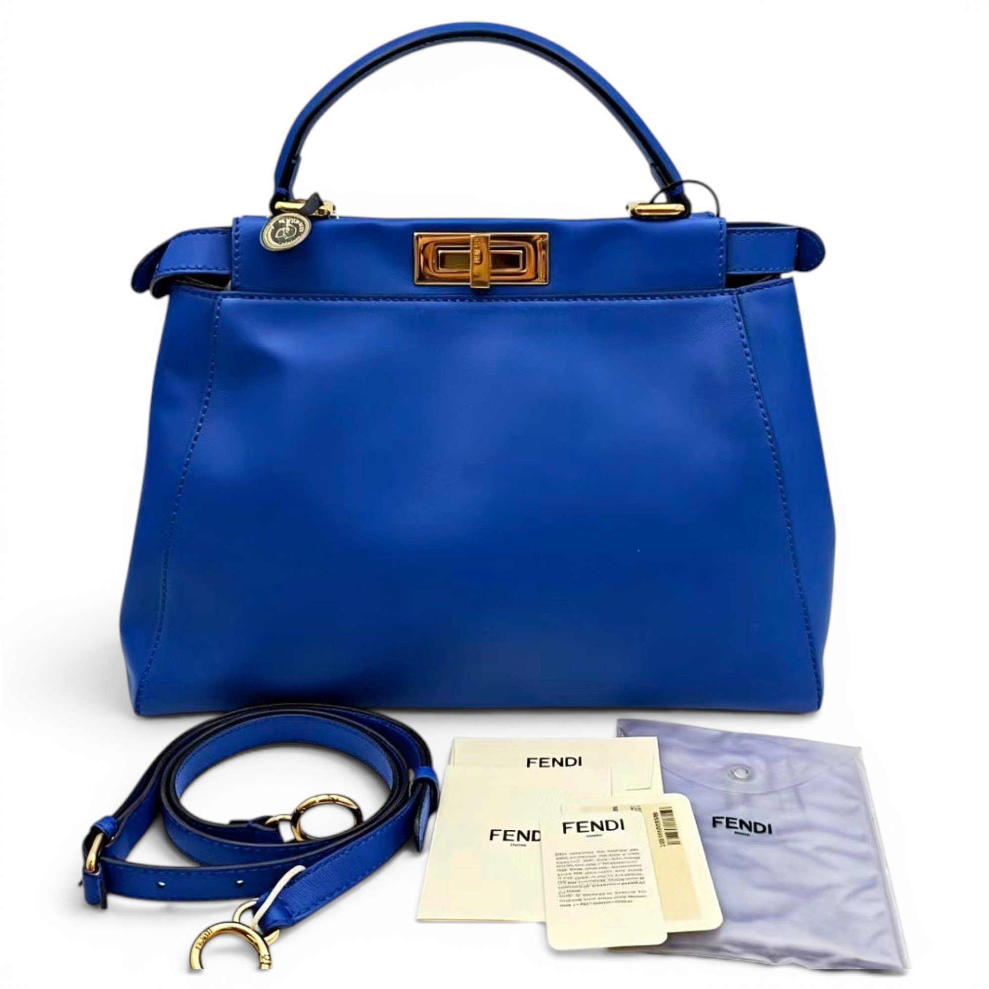 Peekaboo leather handbag