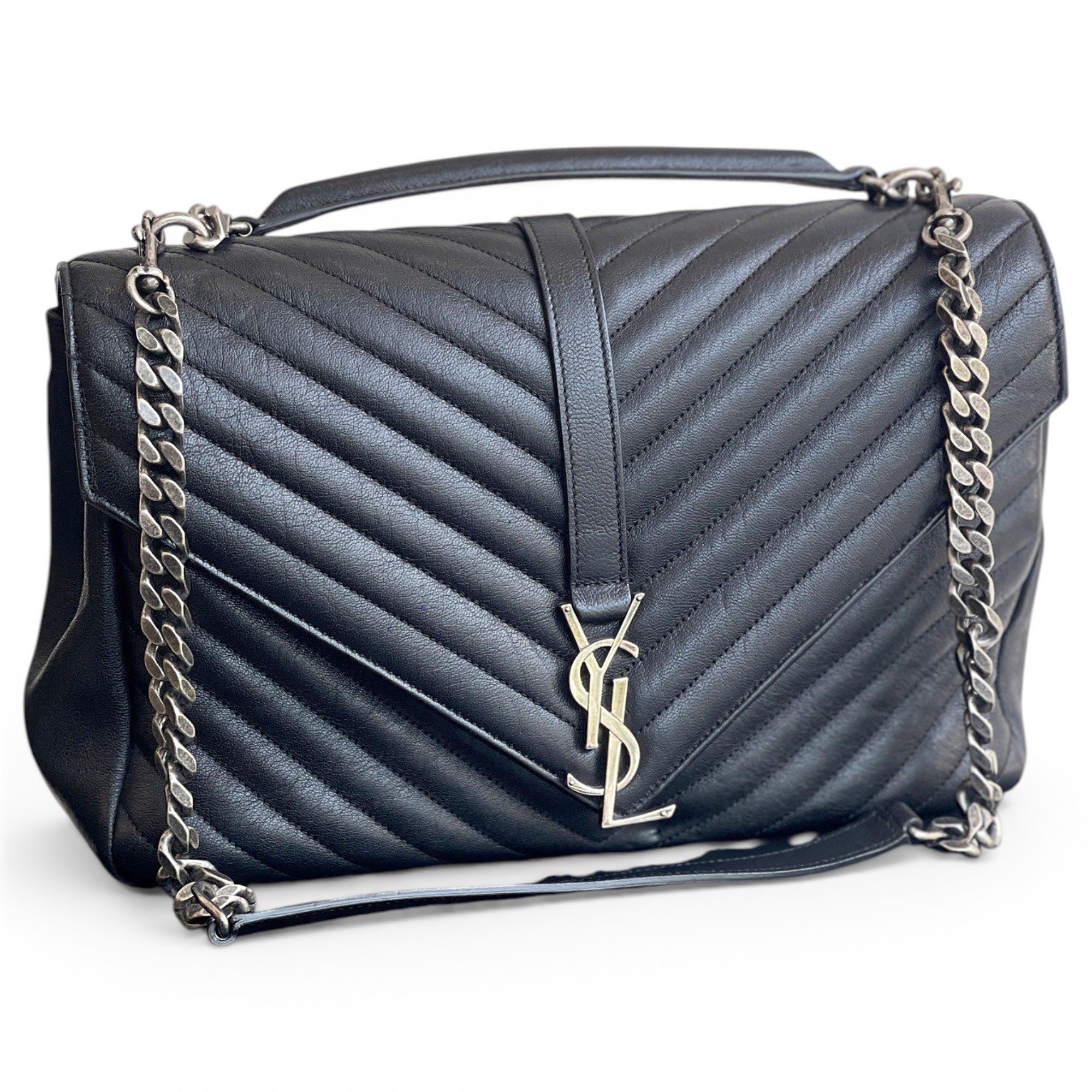 Collége monogramme leather handbag