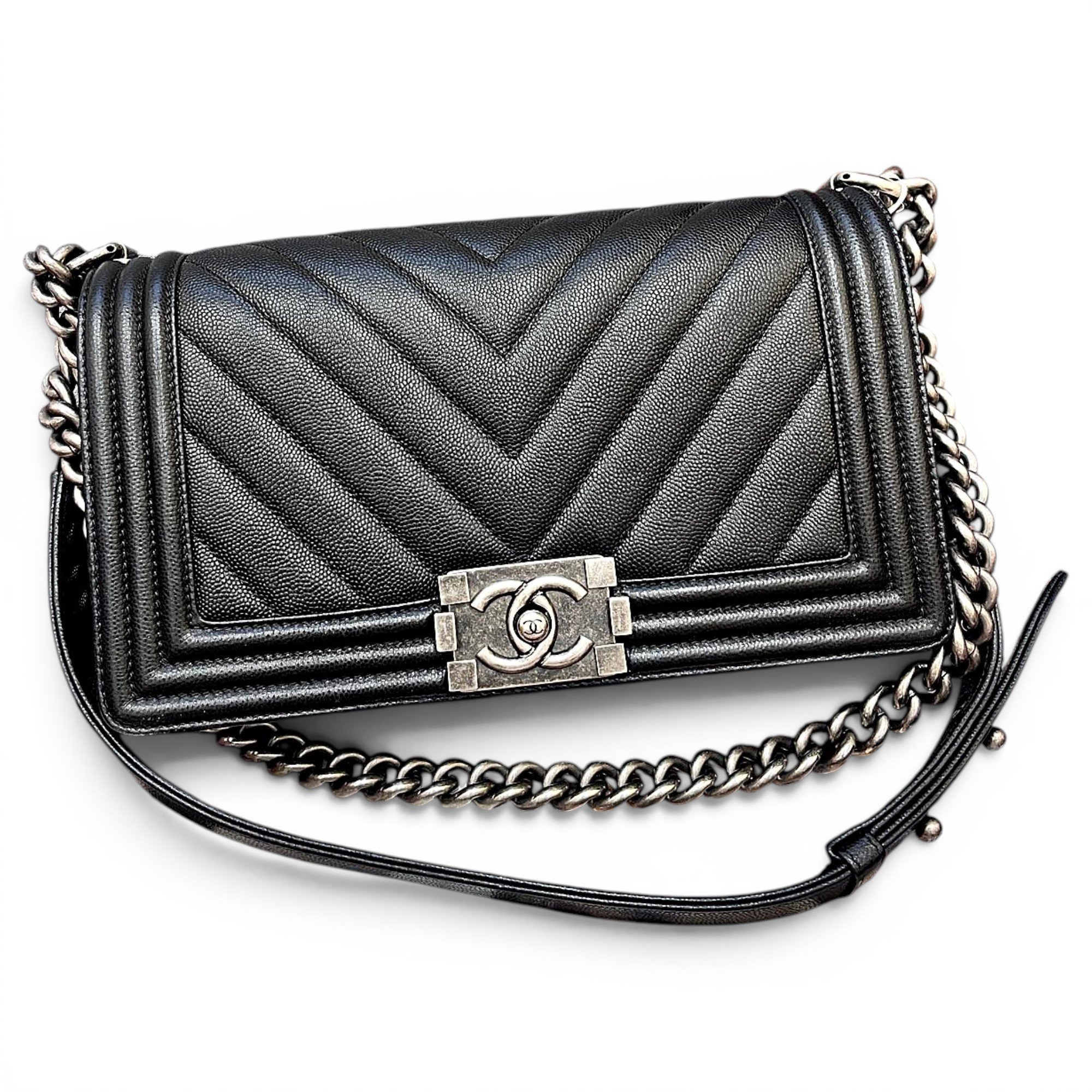 Boy leather crossbody bag