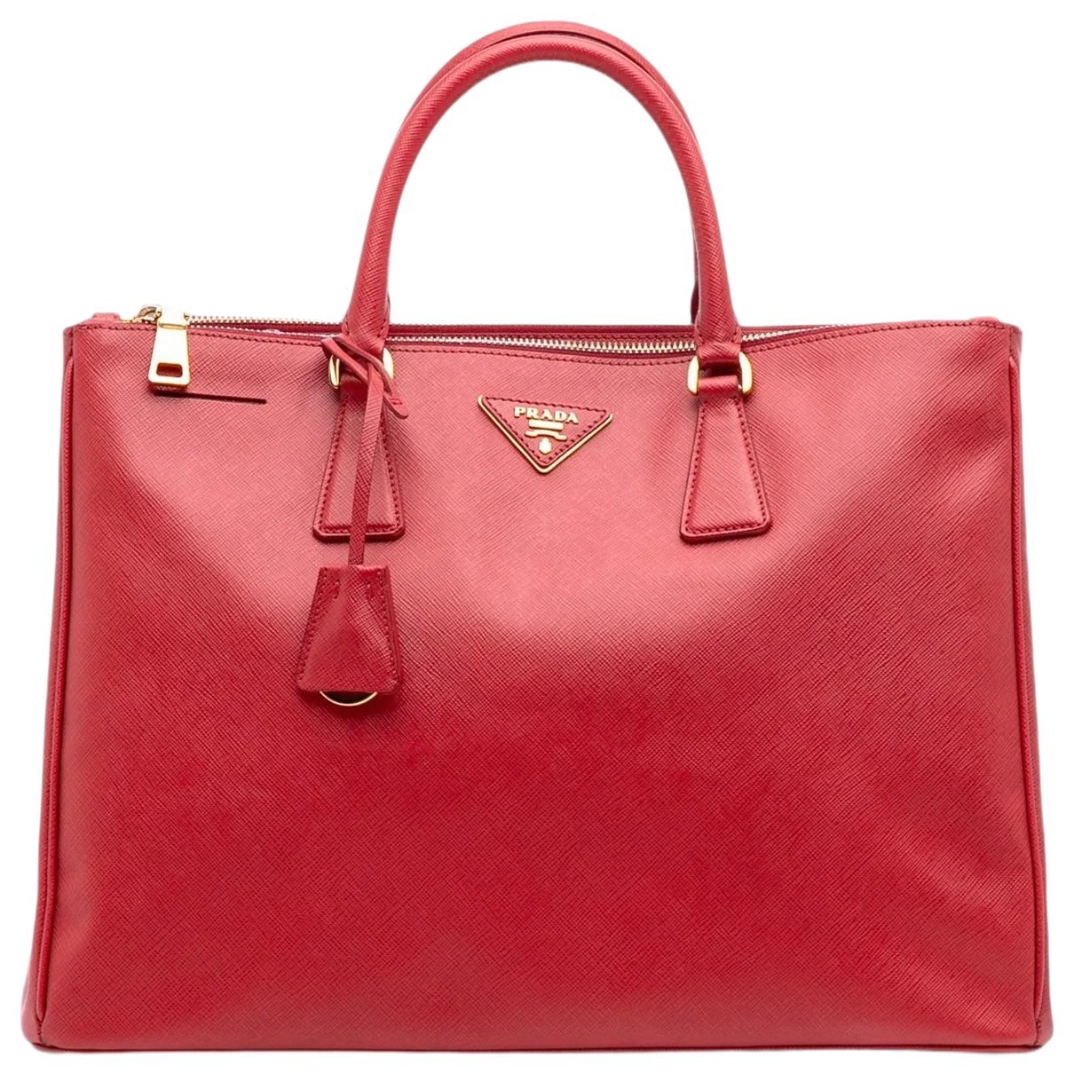 Double leather satchel