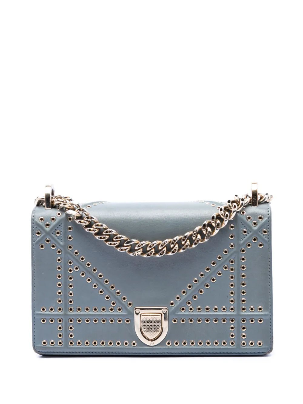 2018 Small Studded Calfskin Diorama crossbody bag
