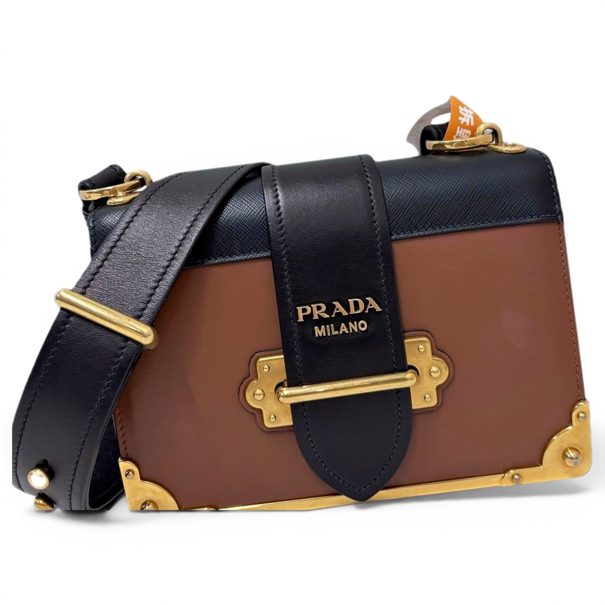 Cahier leather handbag