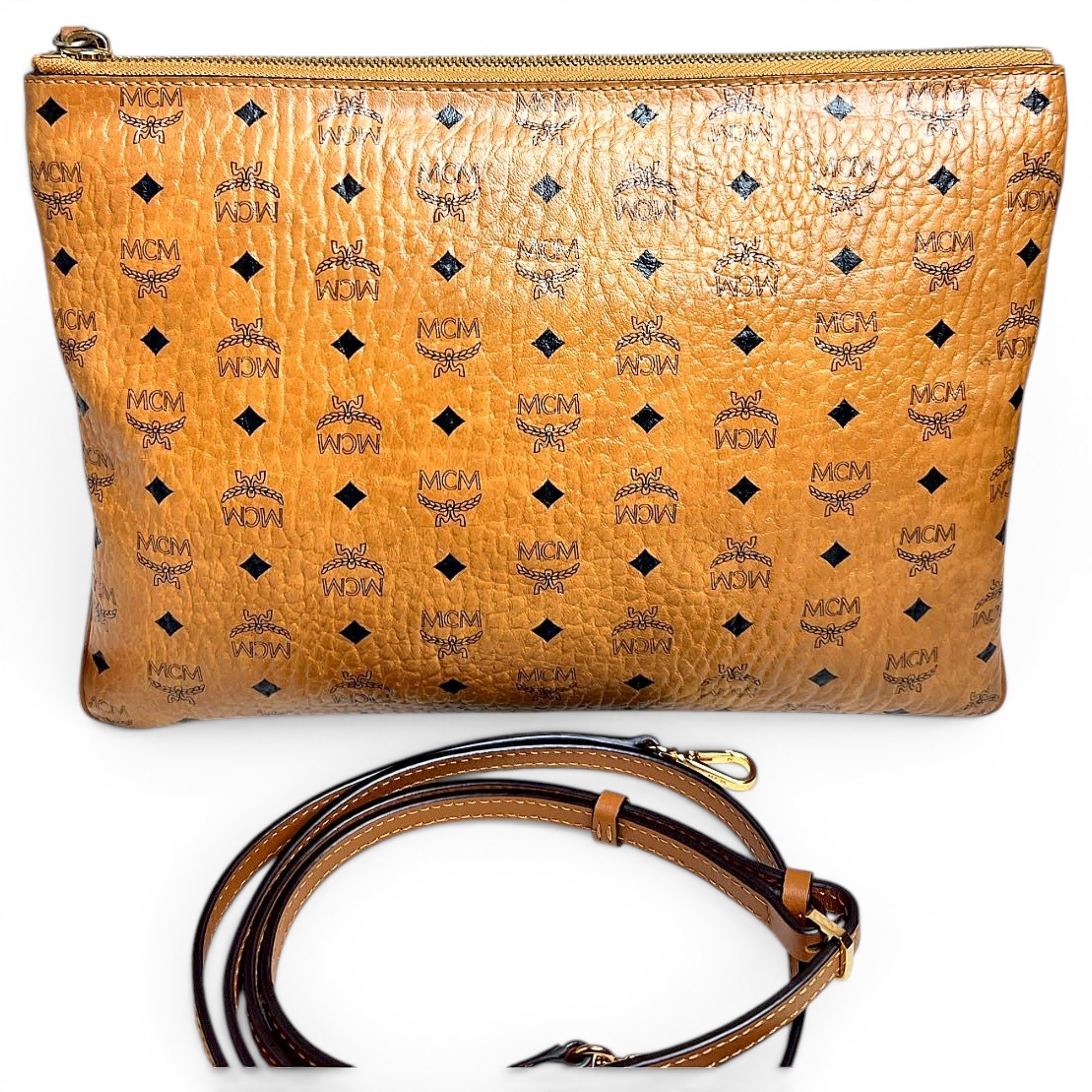 Millie leather clutch bag