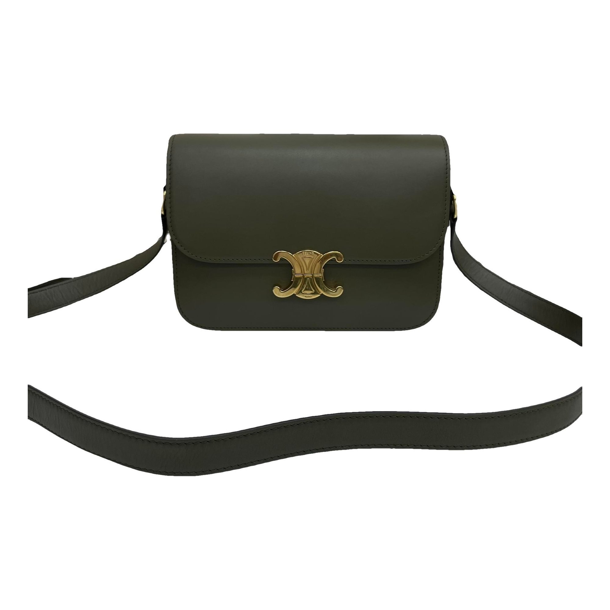Triomphe leather handbag