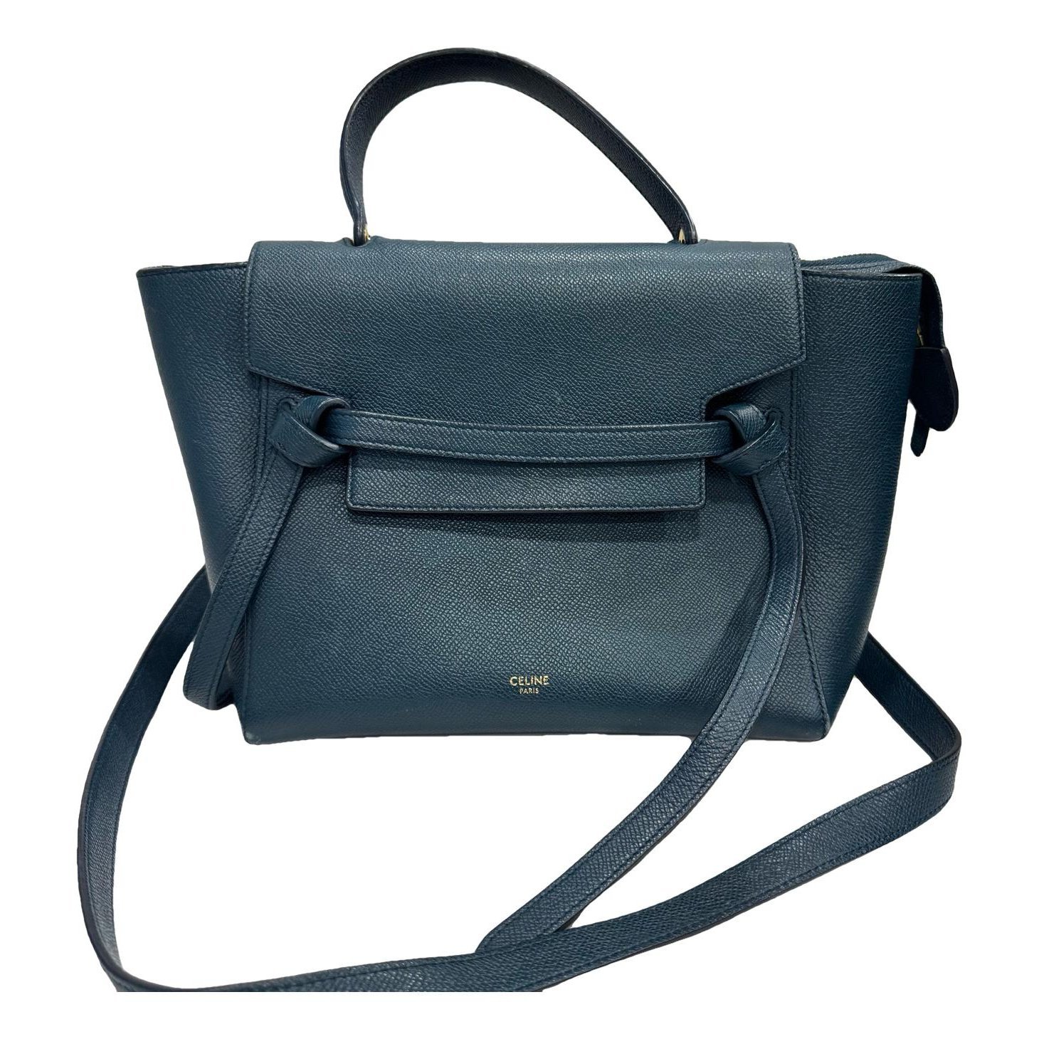 Belt leather handbag