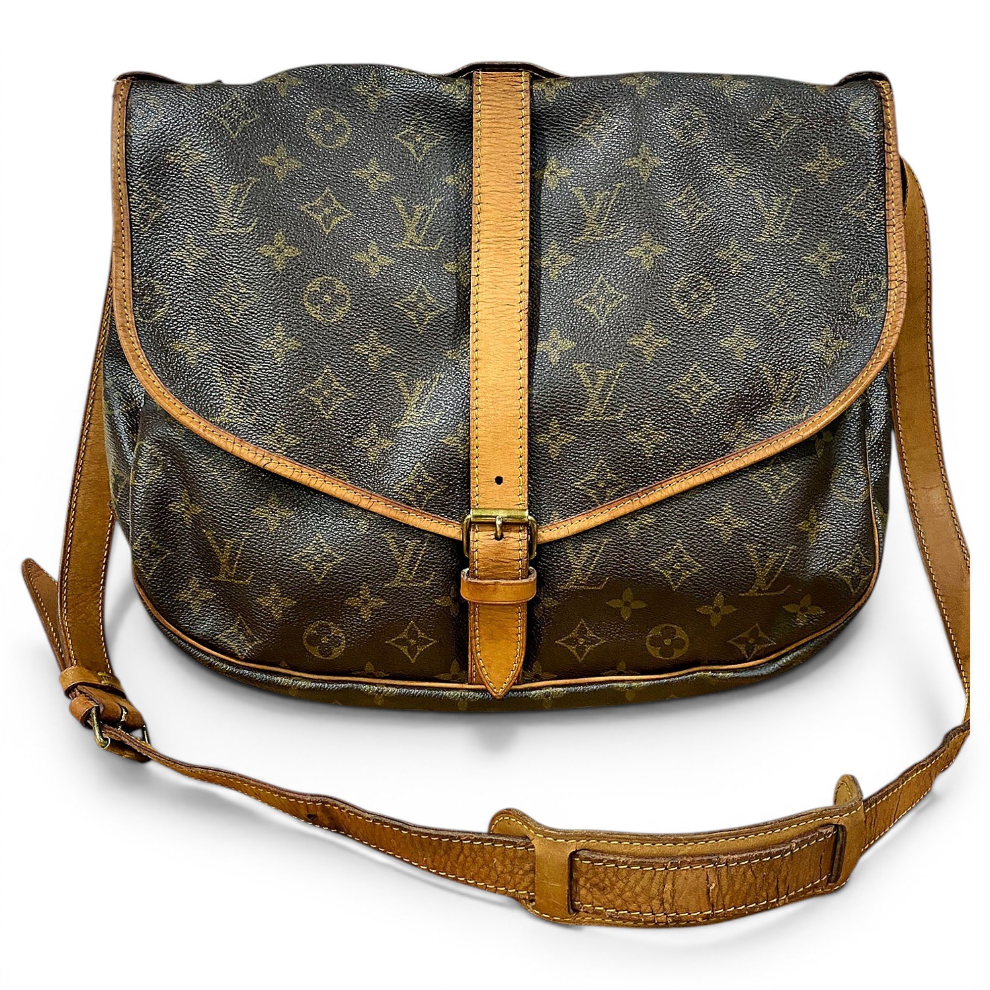 Saumur leather crossbody bag