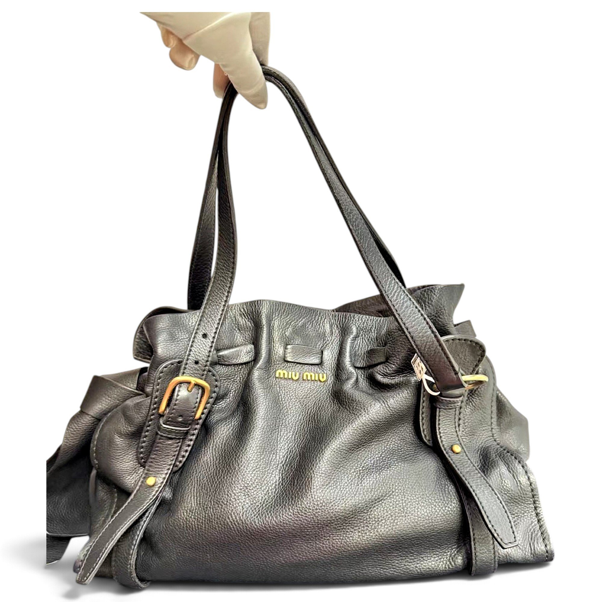 Leather handbag