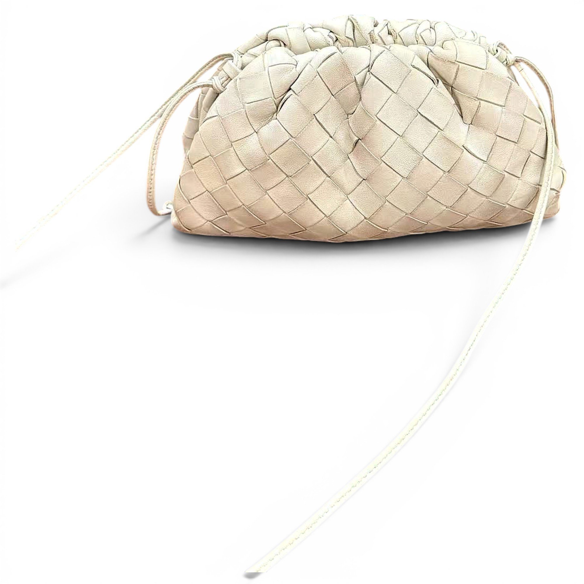 Pouch leather handbag
