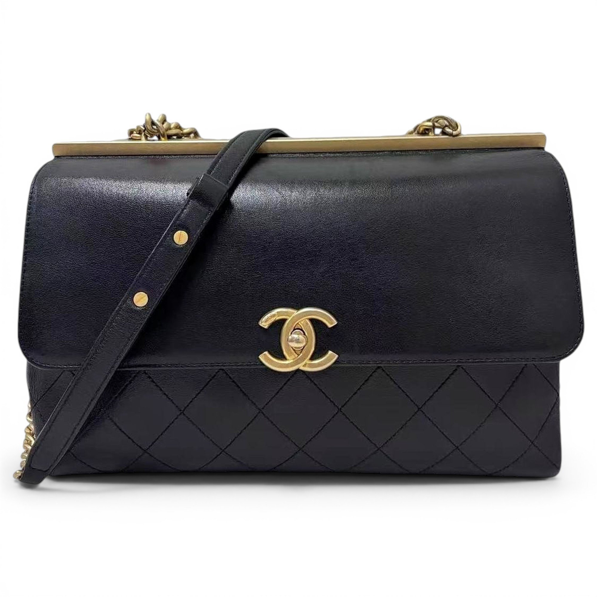 Coco Luxe leather handbag