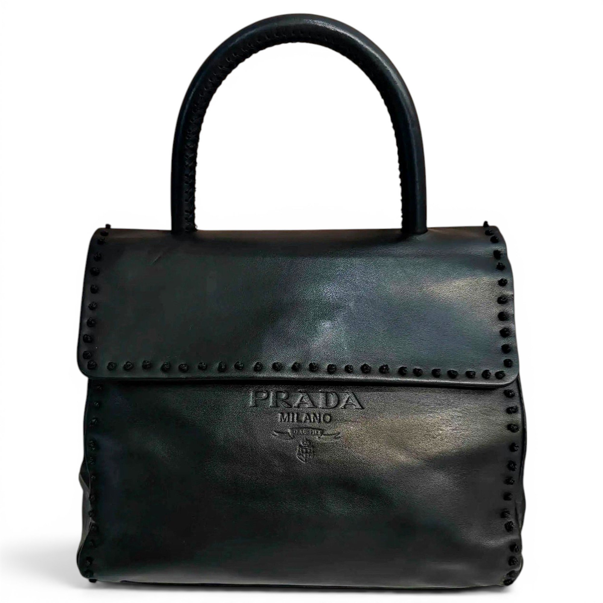 Spectrum leather handbag