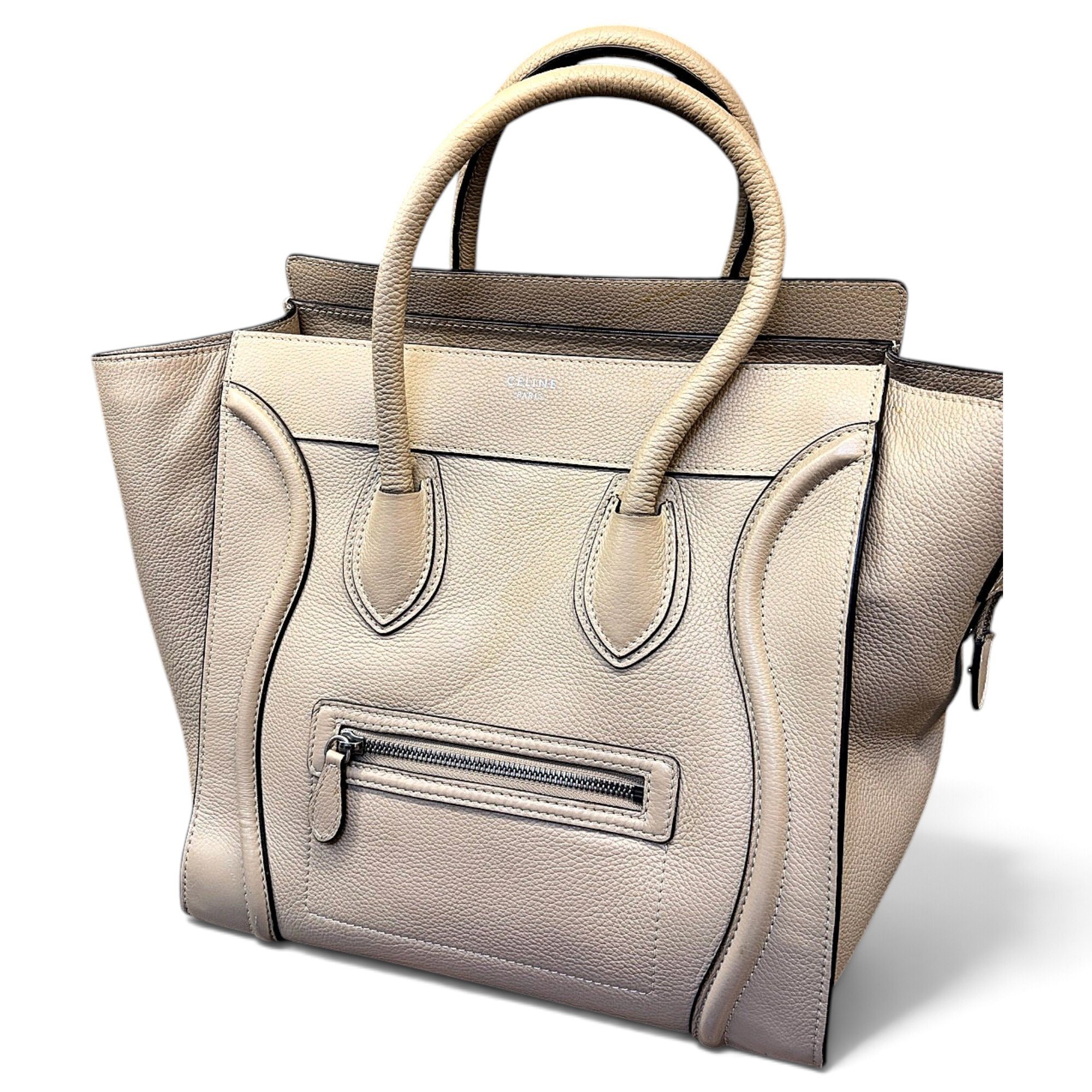 Luggage leather tote